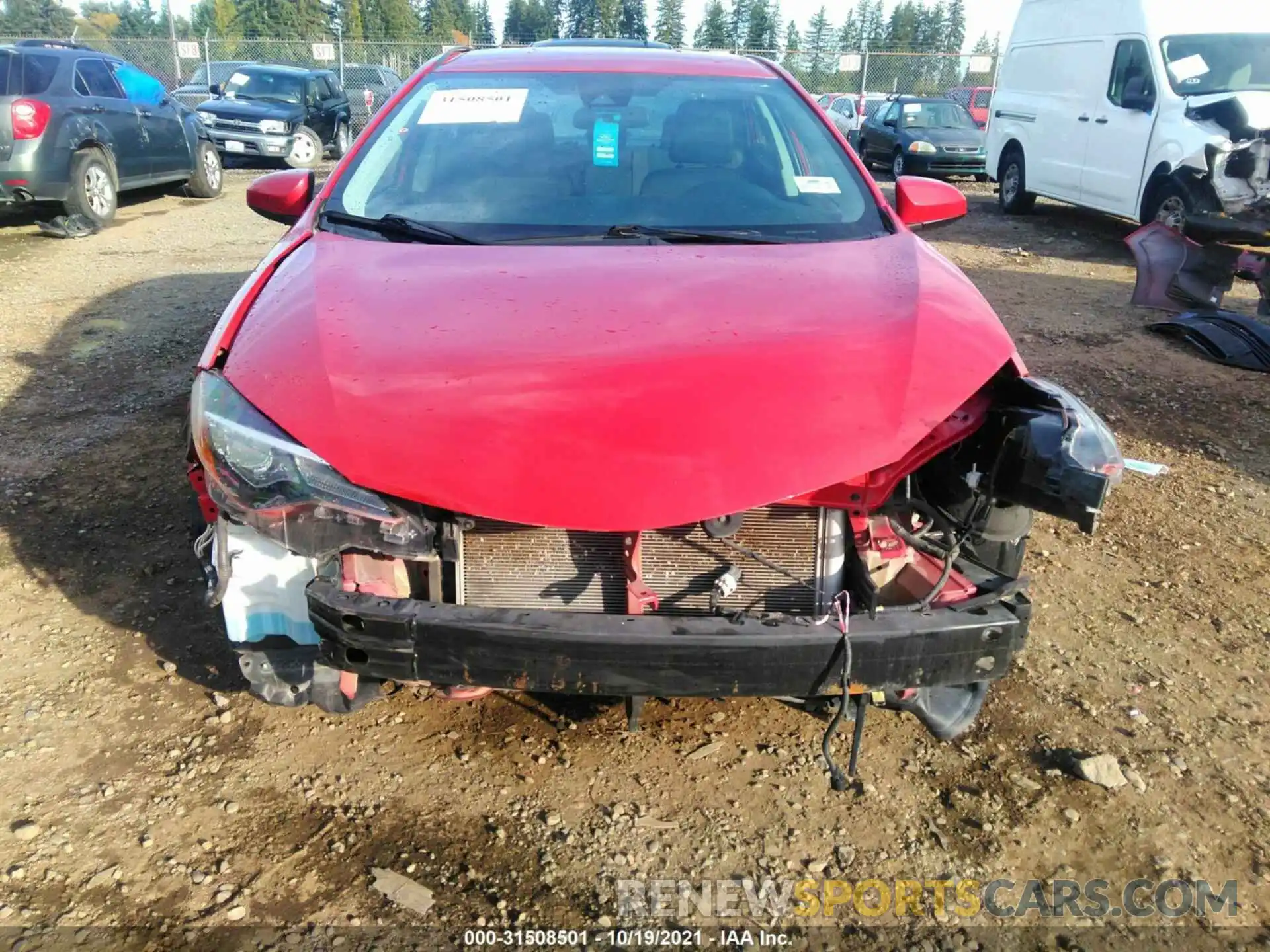 6 Photograph of a damaged car 5YFBURHE0KP858319 TOYOTA COROLLA 2019