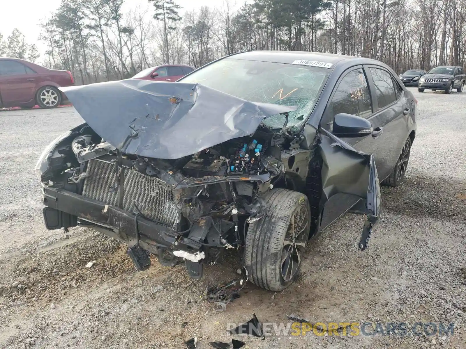 2 Photograph of a damaged car 5YFBURHE0KP858689 TOYOTA COROLLA 2019