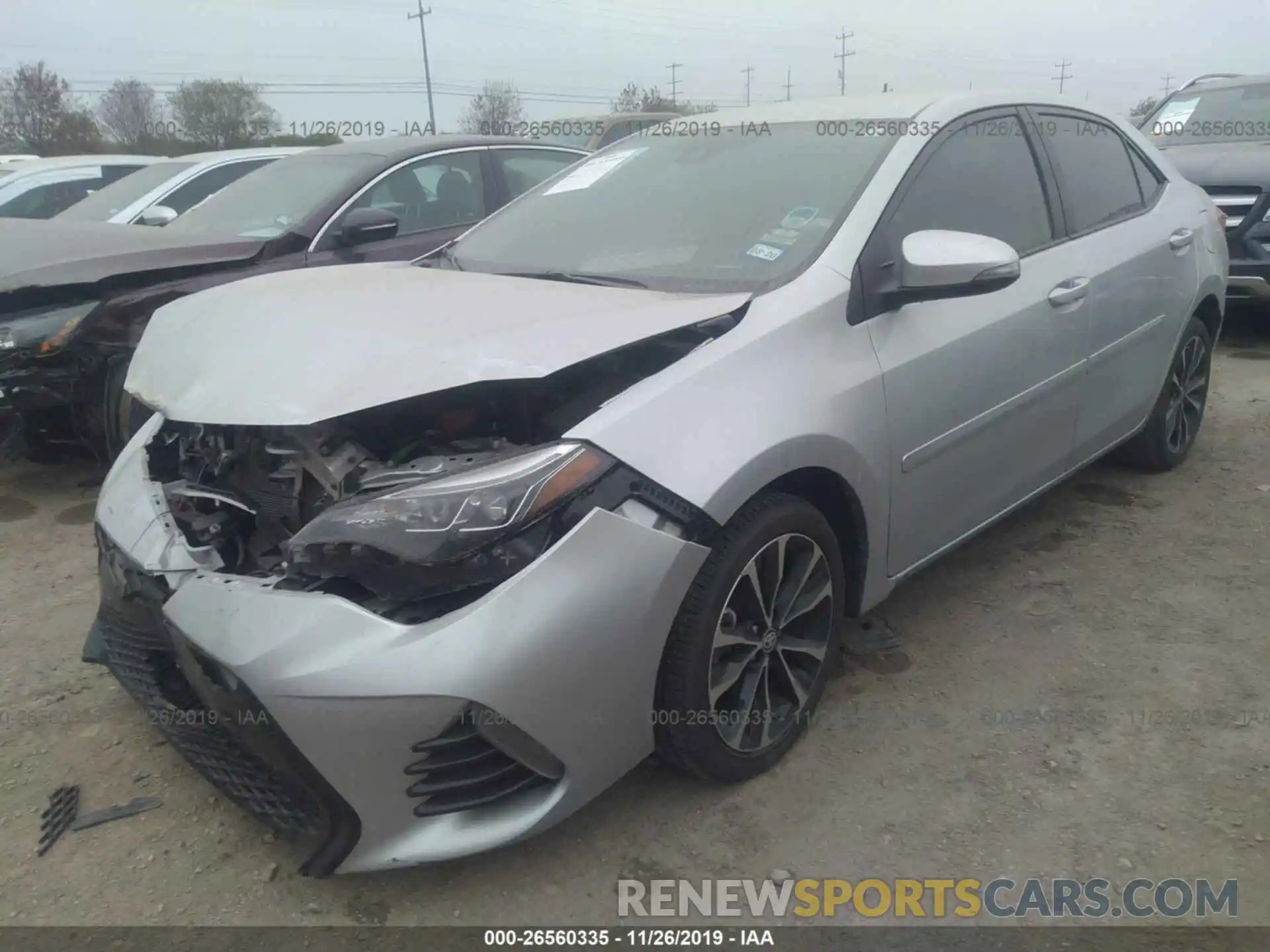 2 Photograph of a damaged car 5YFBURHE0KP858868 TOYOTA COROLLA 2019