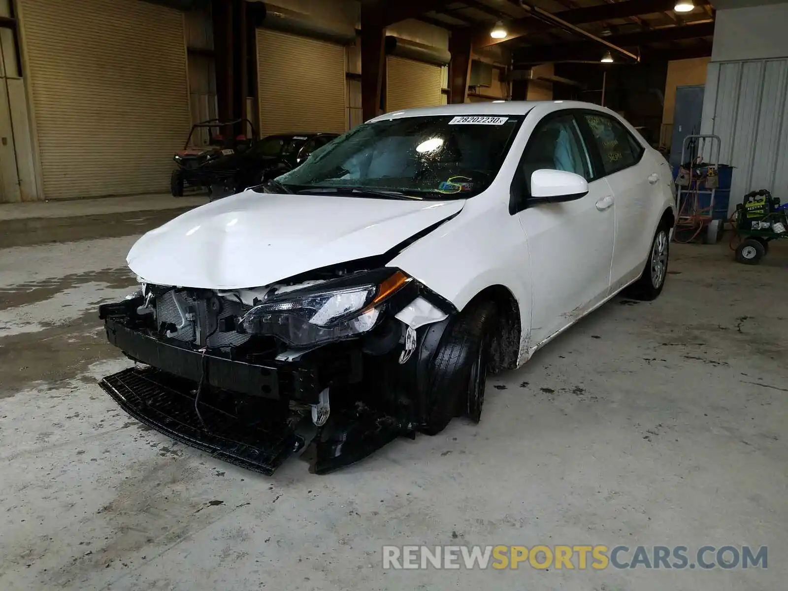 2 Photograph of a damaged car 5YFBURHE0KP859129 TOYOTA COROLLA 2019