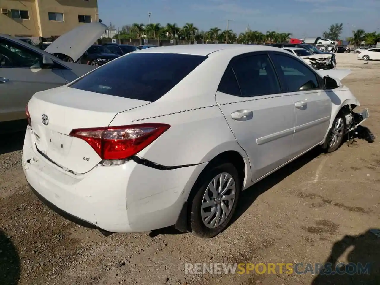 4 Photograph of a damaged car 5YFBURHE0KP859549 TOYOTA COROLLA 2019