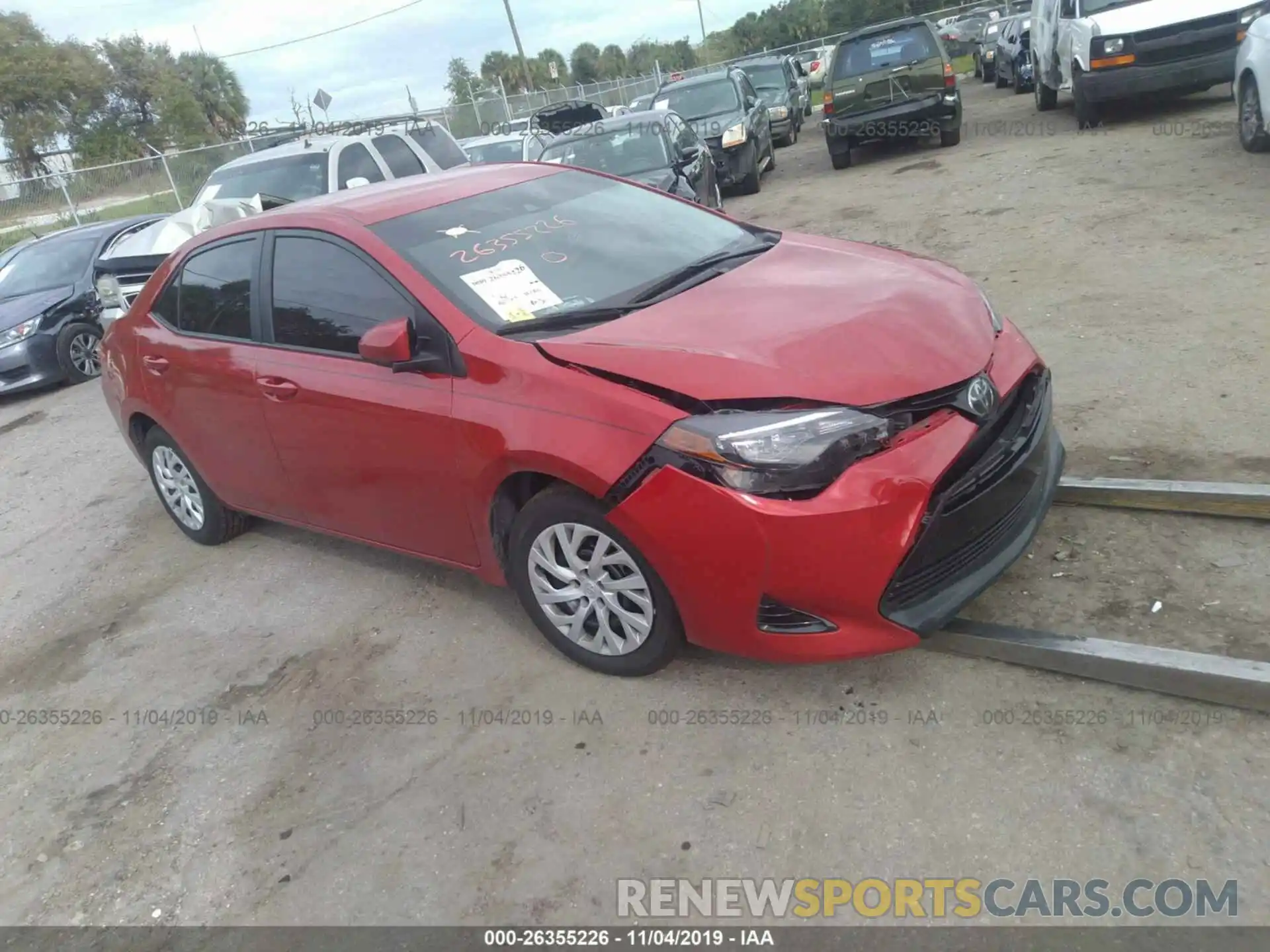 1 Photograph of a damaged car 5YFBURHE0KP859664 TOYOTA COROLLA 2019