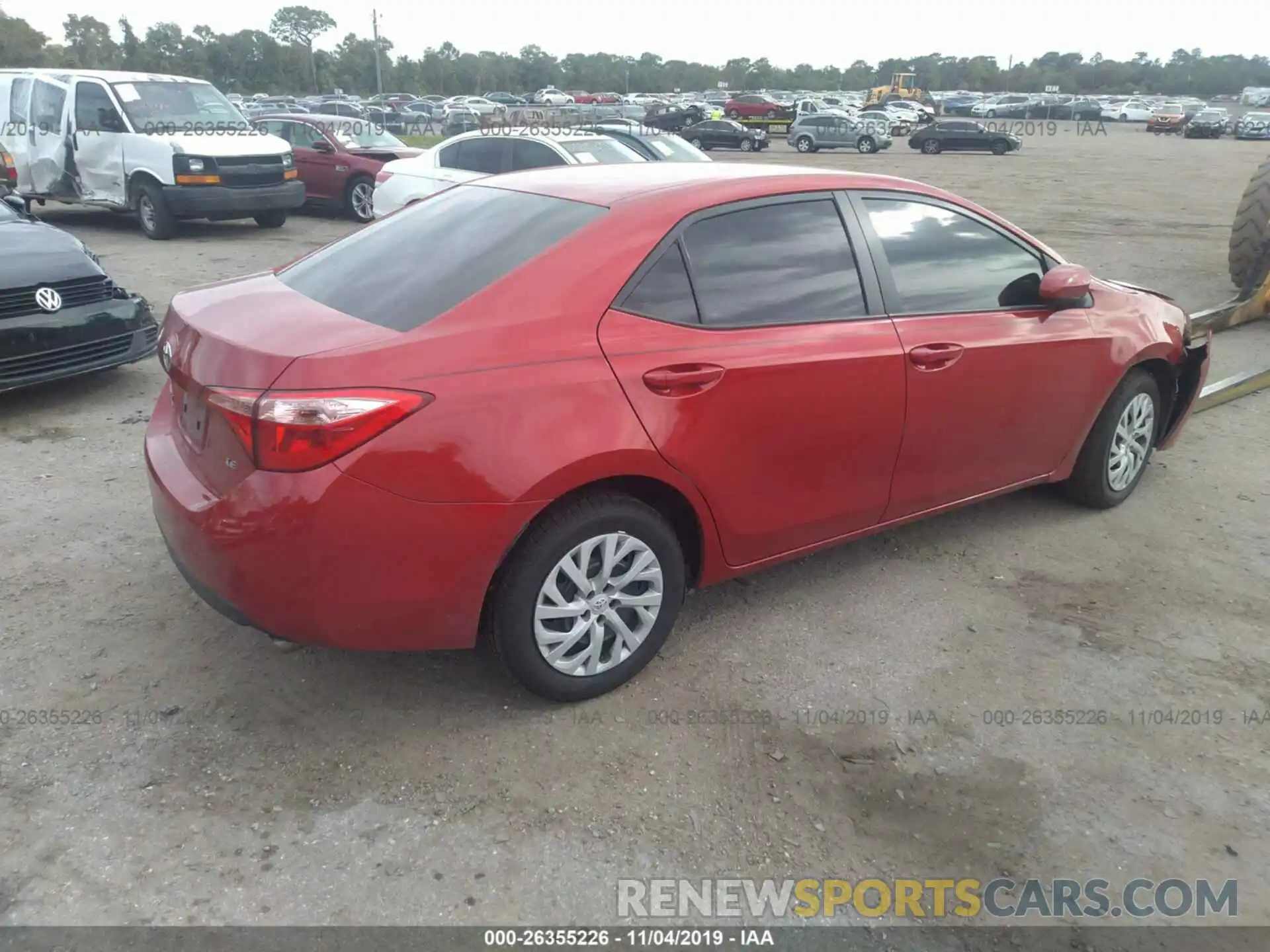 4 Photograph of a damaged car 5YFBURHE0KP859664 TOYOTA COROLLA 2019