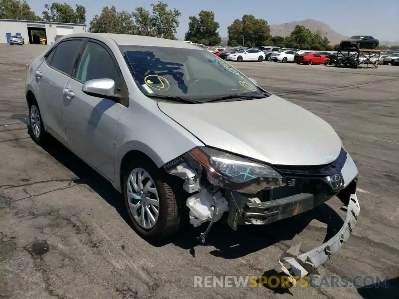 1 Photograph of a damaged car 5YFBURHE0KP859972 TOYOTA COROLLA 2019