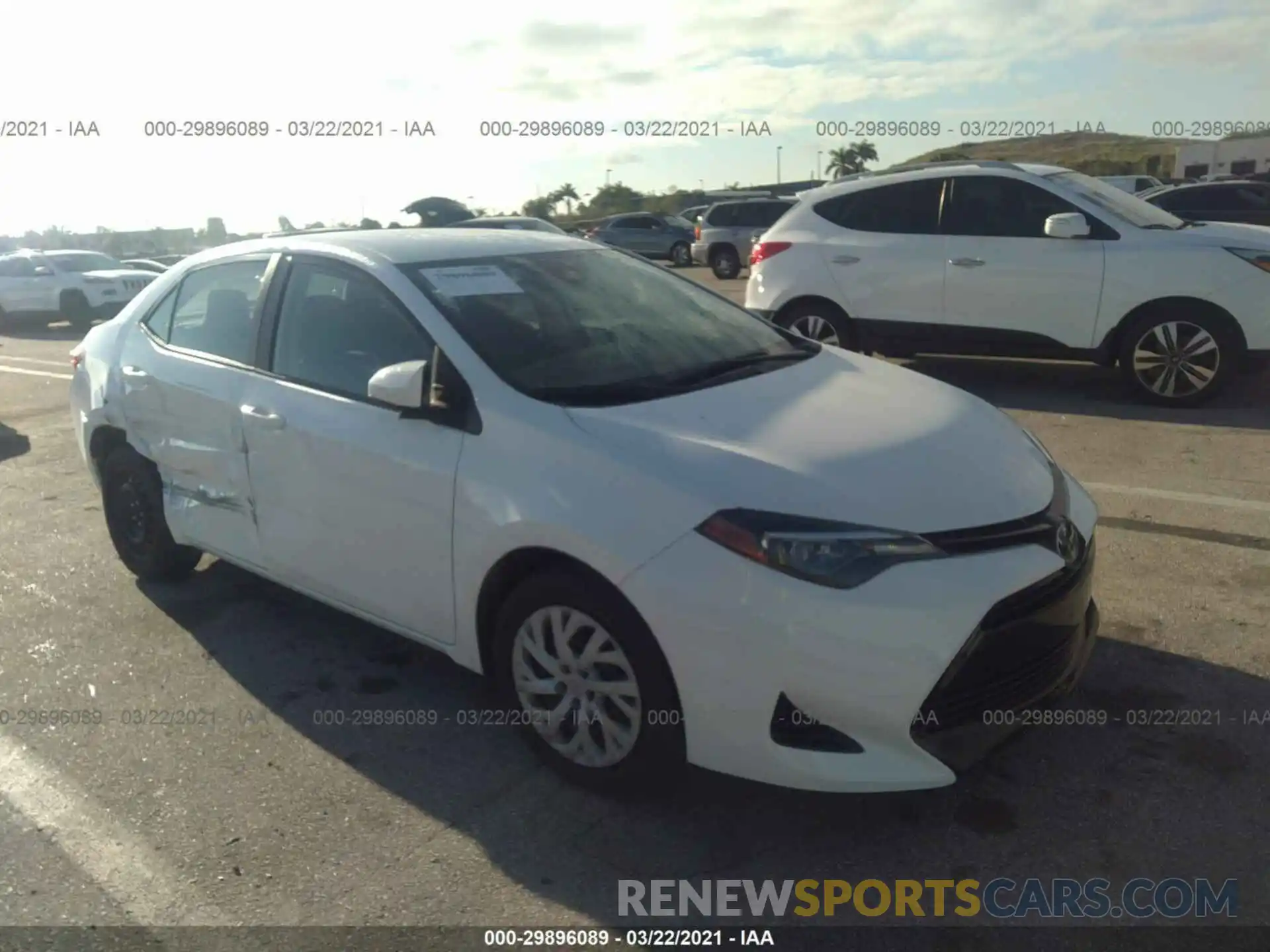 1 Photograph of a damaged car 5YFBURHE0KP860166 TOYOTA COROLLA 2019