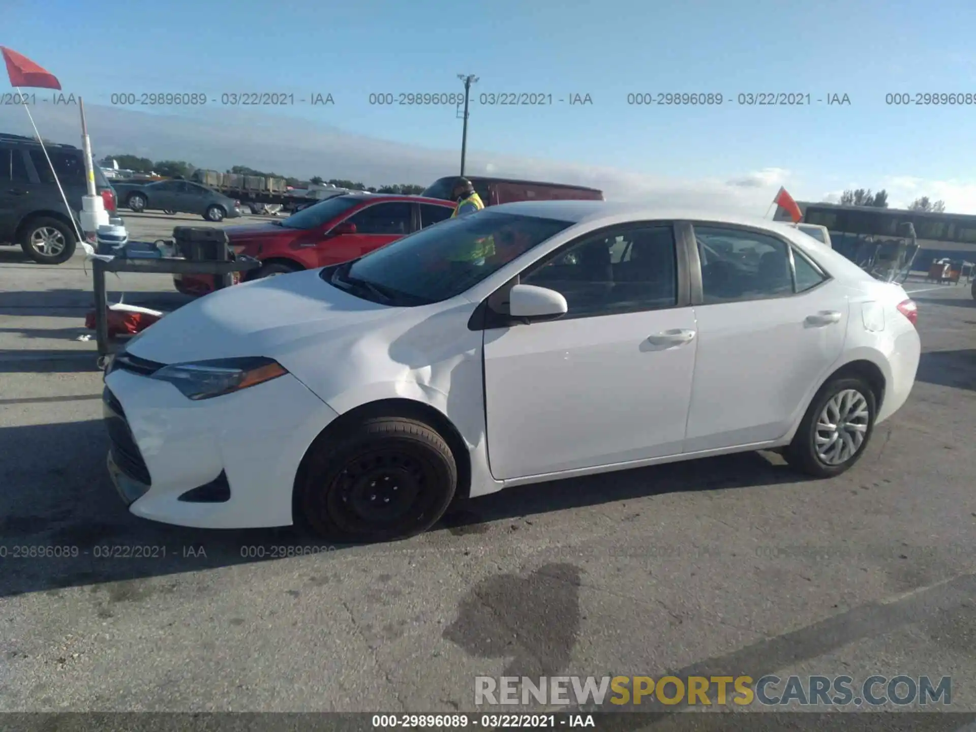 2 Photograph of a damaged car 5YFBURHE0KP860166 TOYOTA COROLLA 2019