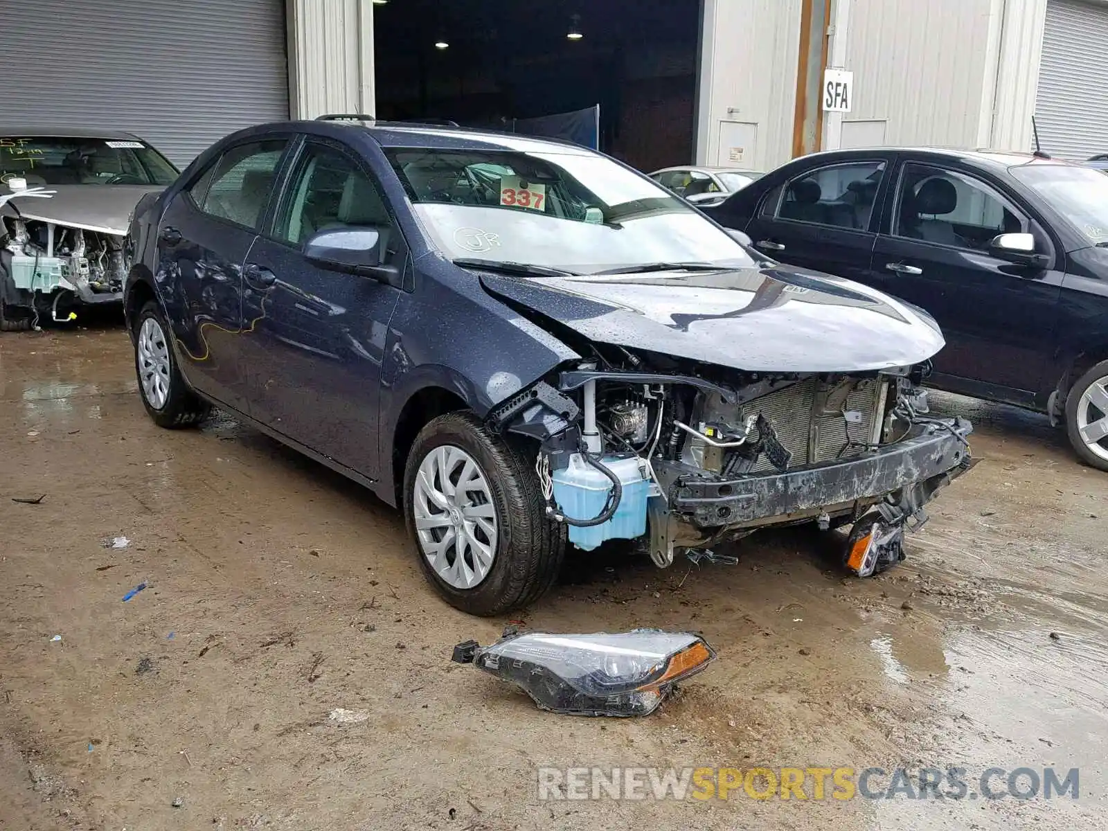 1 Photograph of a damaged car 5YFBURHE0KP860703 TOYOTA COROLLA 2019