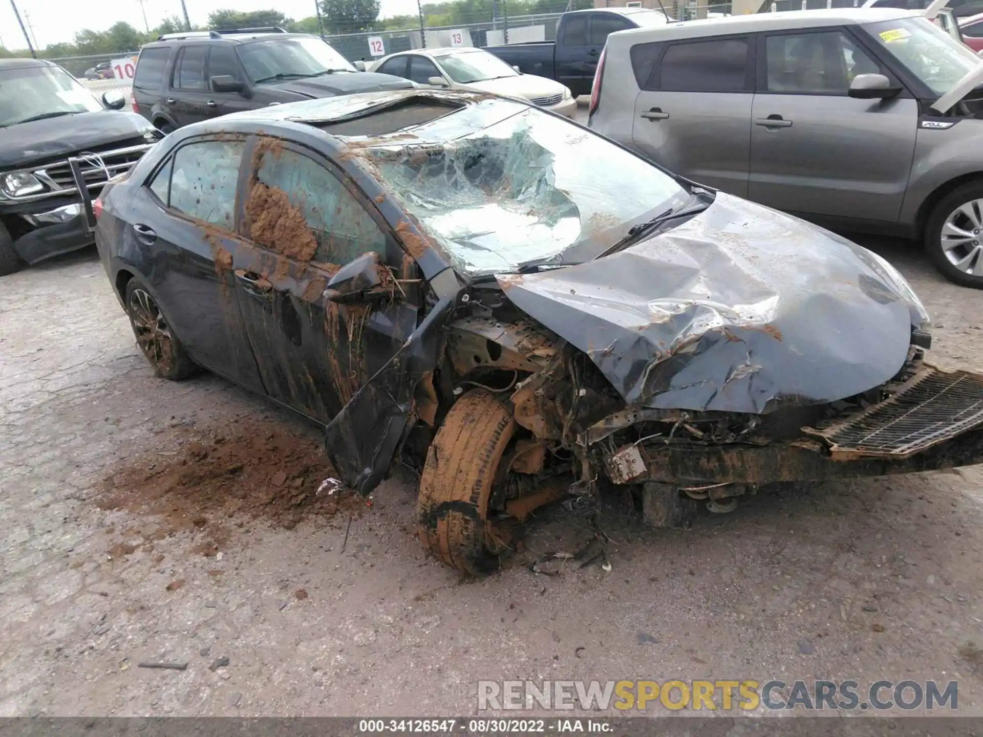 1 Photograph of a damaged car 5YFBURHE0KP860894 TOYOTA COROLLA 2019