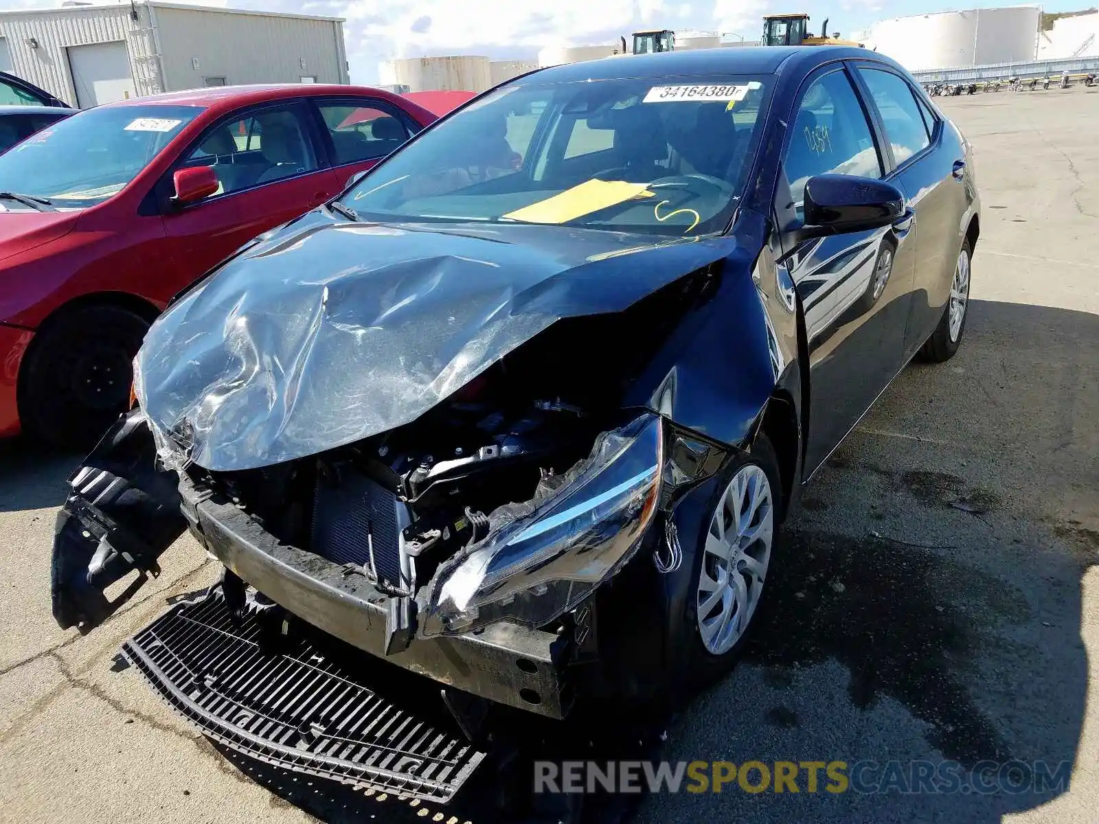 2 Photograph of a damaged car 5YFBURHE0KP860930 TOYOTA COROLLA 2019