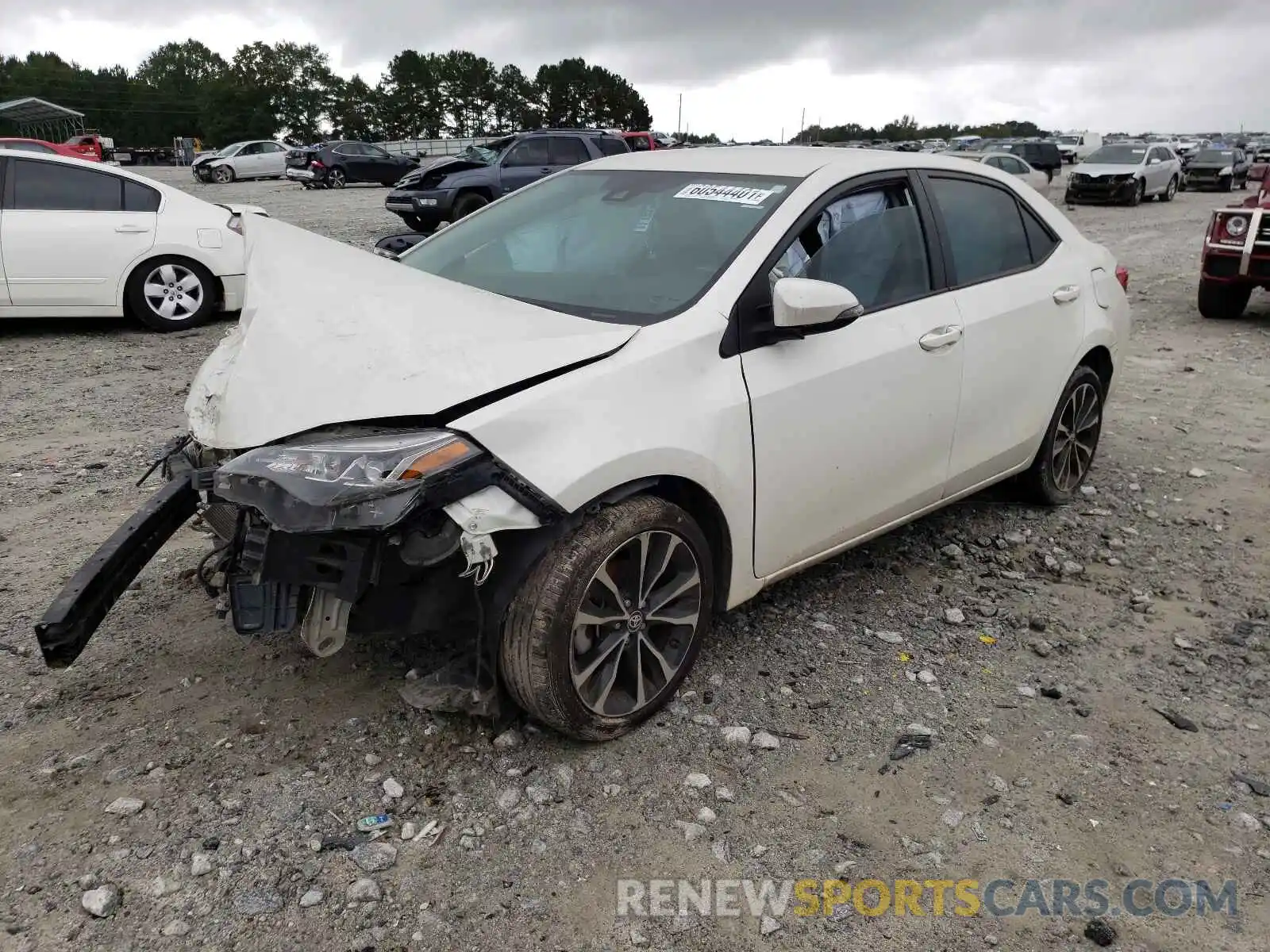 2 Photograph of a damaged car 5YFBURHE0KP861785 TOYOTA COROLLA 2019