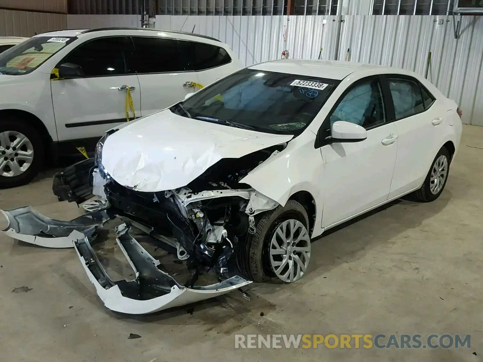 2 Photograph of a damaged car 5YFBURHE0KP861821 TOYOTA COROLLA 2019