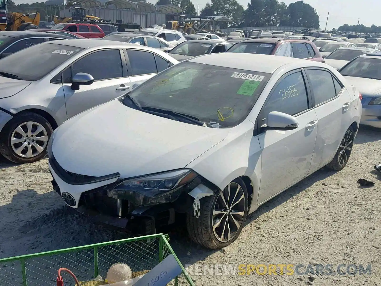 2 Photograph of a damaged car 5YFBURHE0KP861849 TOYOTA COROLLA 2019