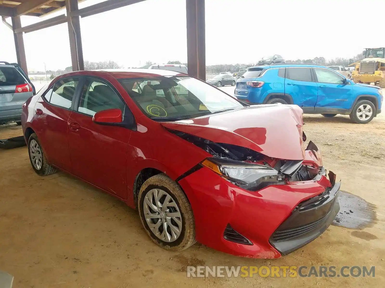 1 Photograph of a damaged car 5YFBURHE0KP861964 TOYOTA COROLLA 2019