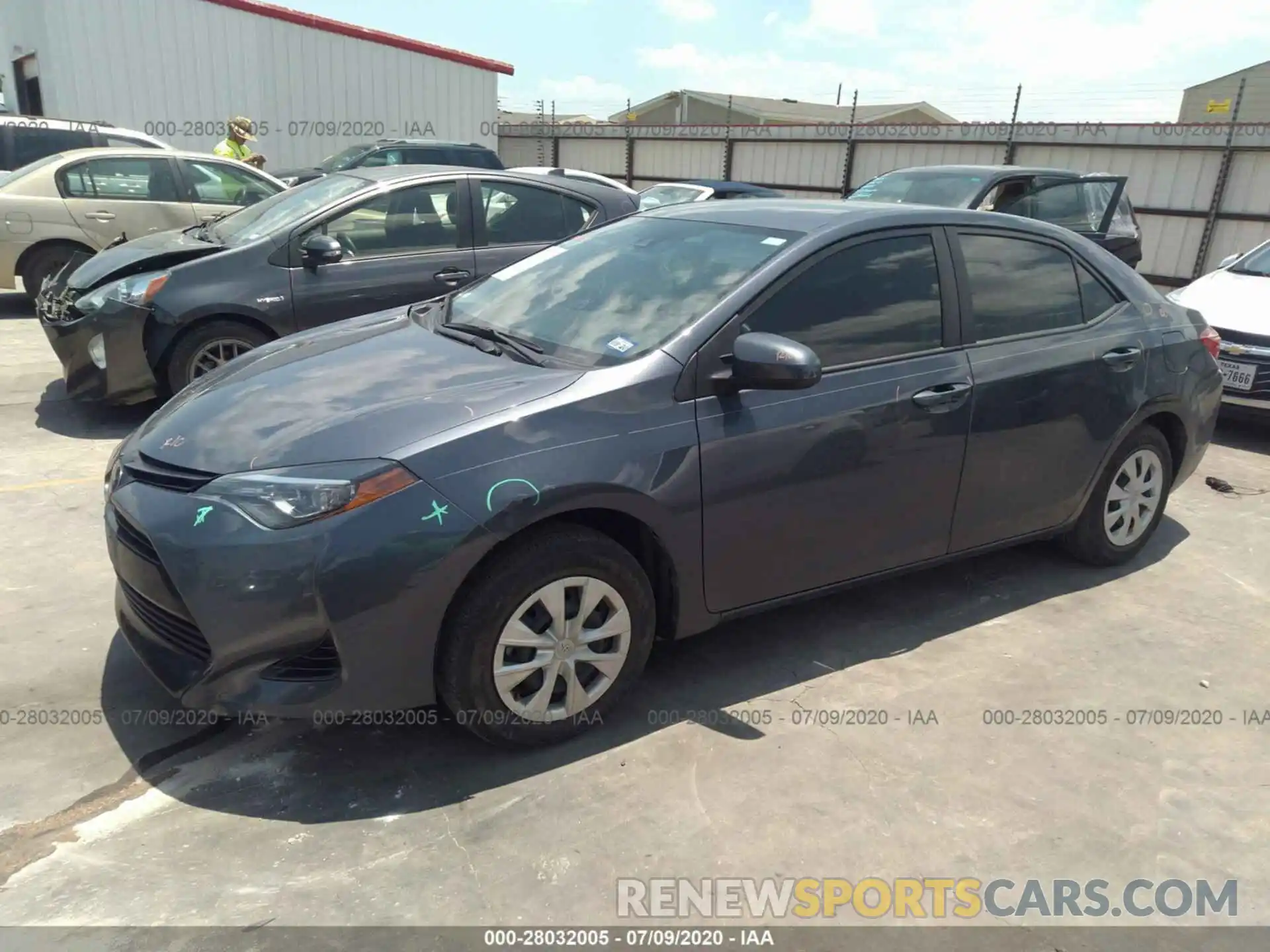 2 Photograph of a damaged car 5YFBURHE0KP862547 TOYOTA COROLLA 2019