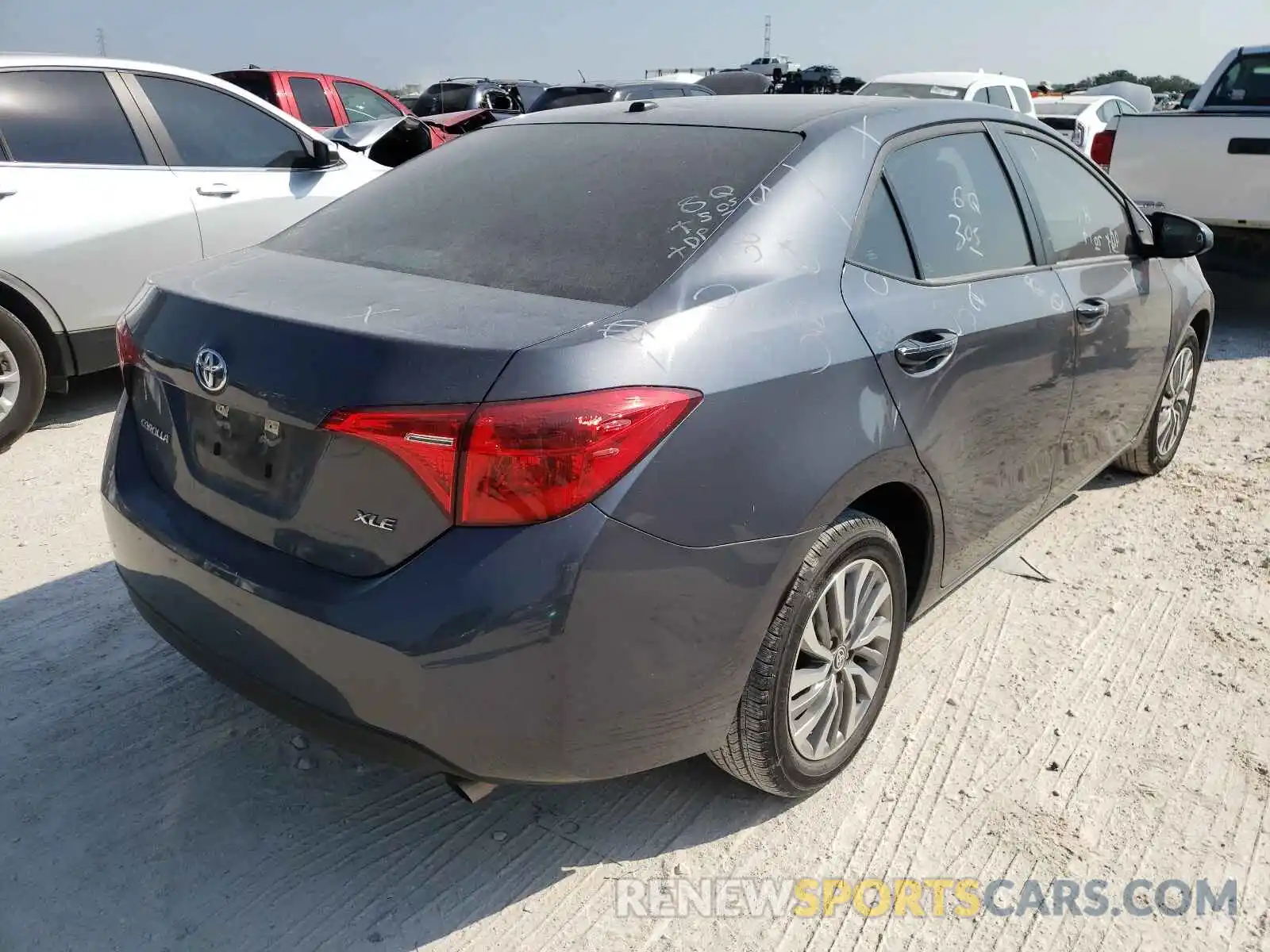 4 Photograph of a damaged car 5YFBURHE0KP862631 TOYOTA COROLLA 2019