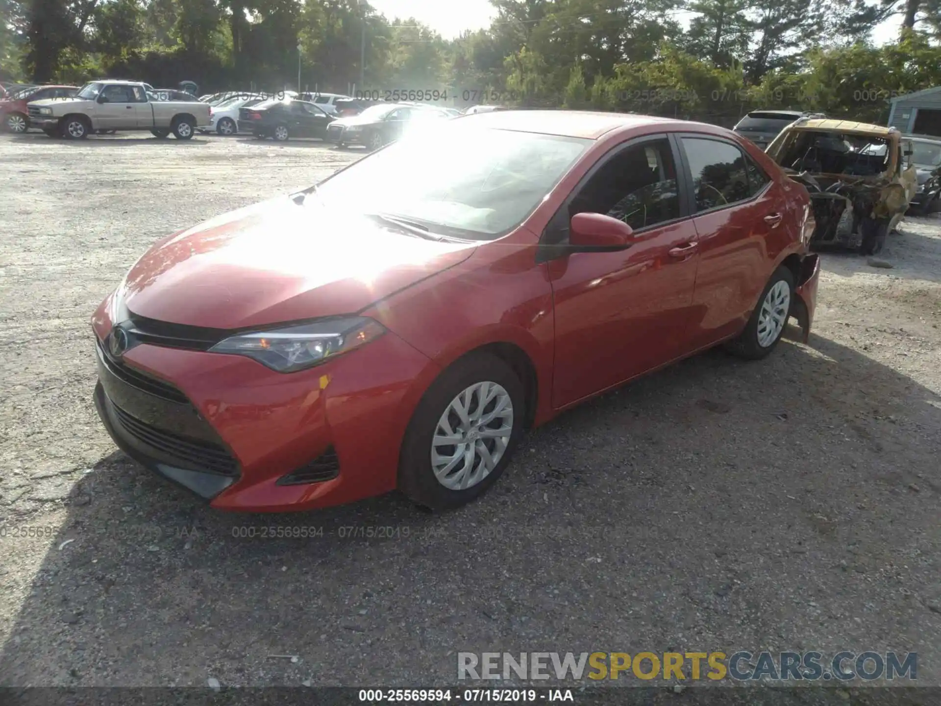 2 Photograph of a damaged car 5YFBURHE0KP862807 TOYOTA COROLLA 2019