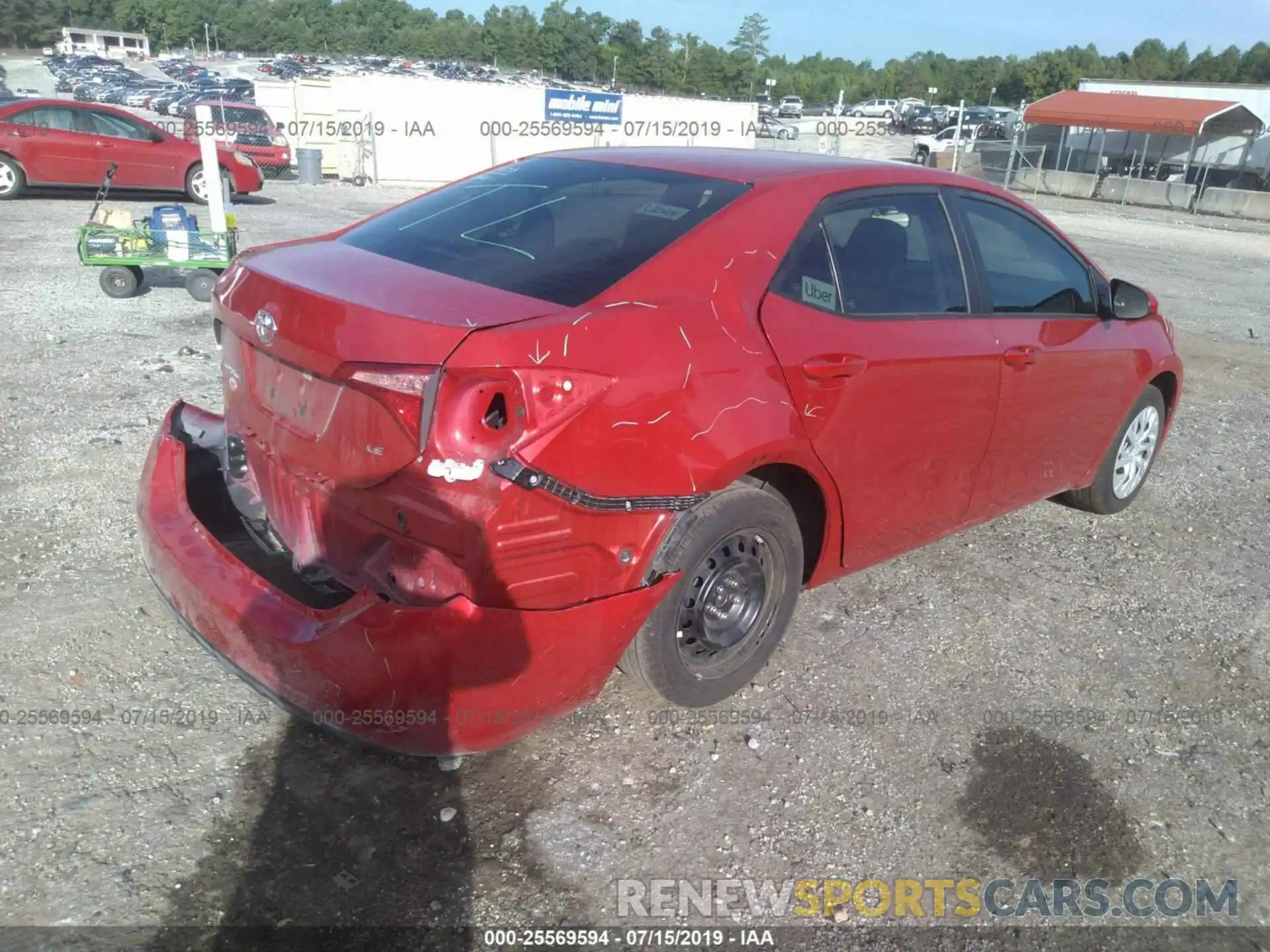 4 Photograph of a damaged car 5YFBURHE0KP862807 TOYOTA COROLLA 2019