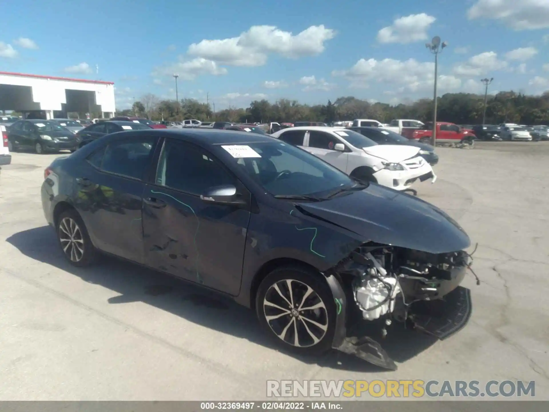 1 Photograph of a damaged car 5YFBURHE0KP862886 TOYOTA COROLLA 2019