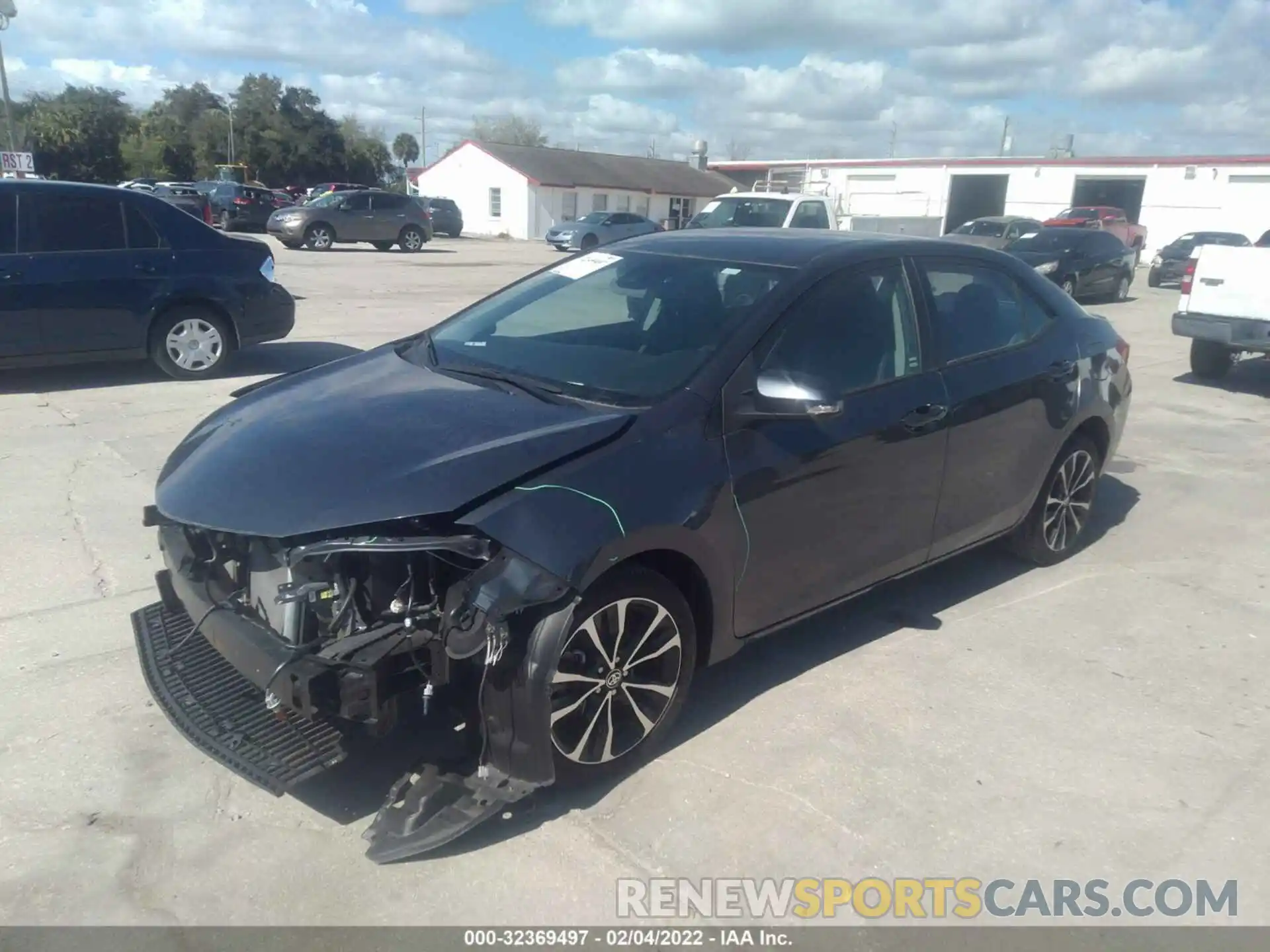 2 Photograph of a damaged car 5YFBURHE0KP862886 TOYOTA COROLLA 2019