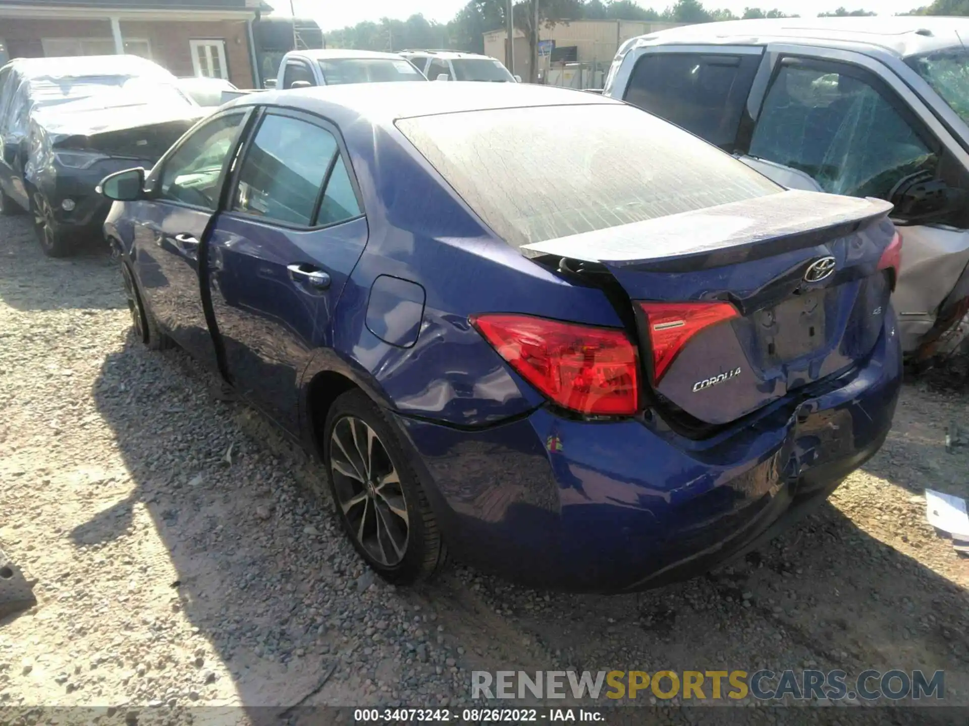 3 Photograph of a damaged car 5YFBURHE0KP863066 TOYOTA COROLLA 2019