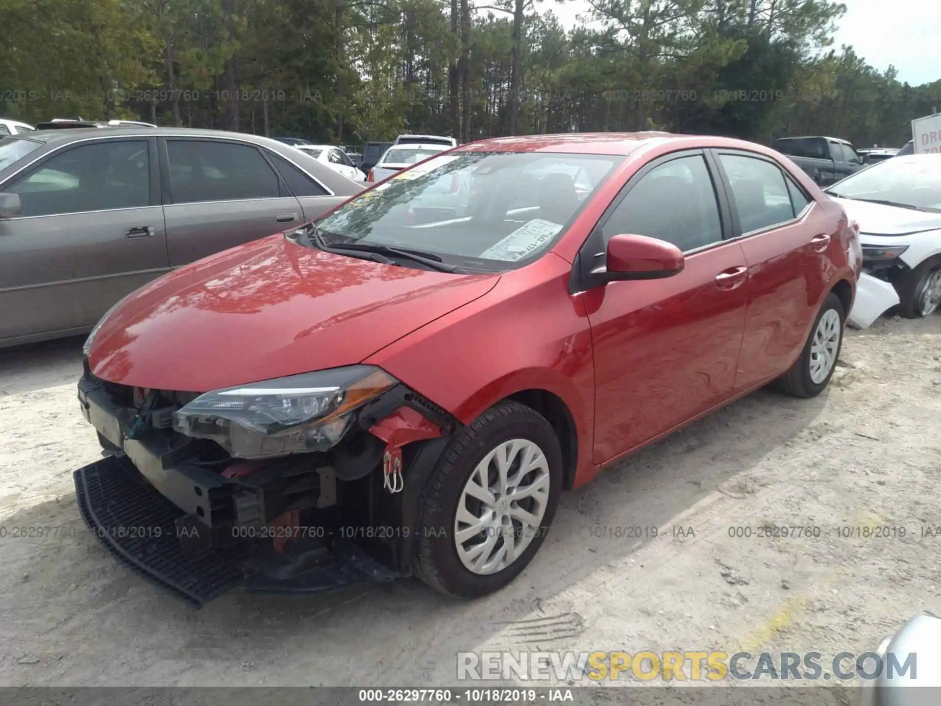 2 Photograph of a damaged car 5YFBURHE0KP863150 TOYOTA COROLLA 2019