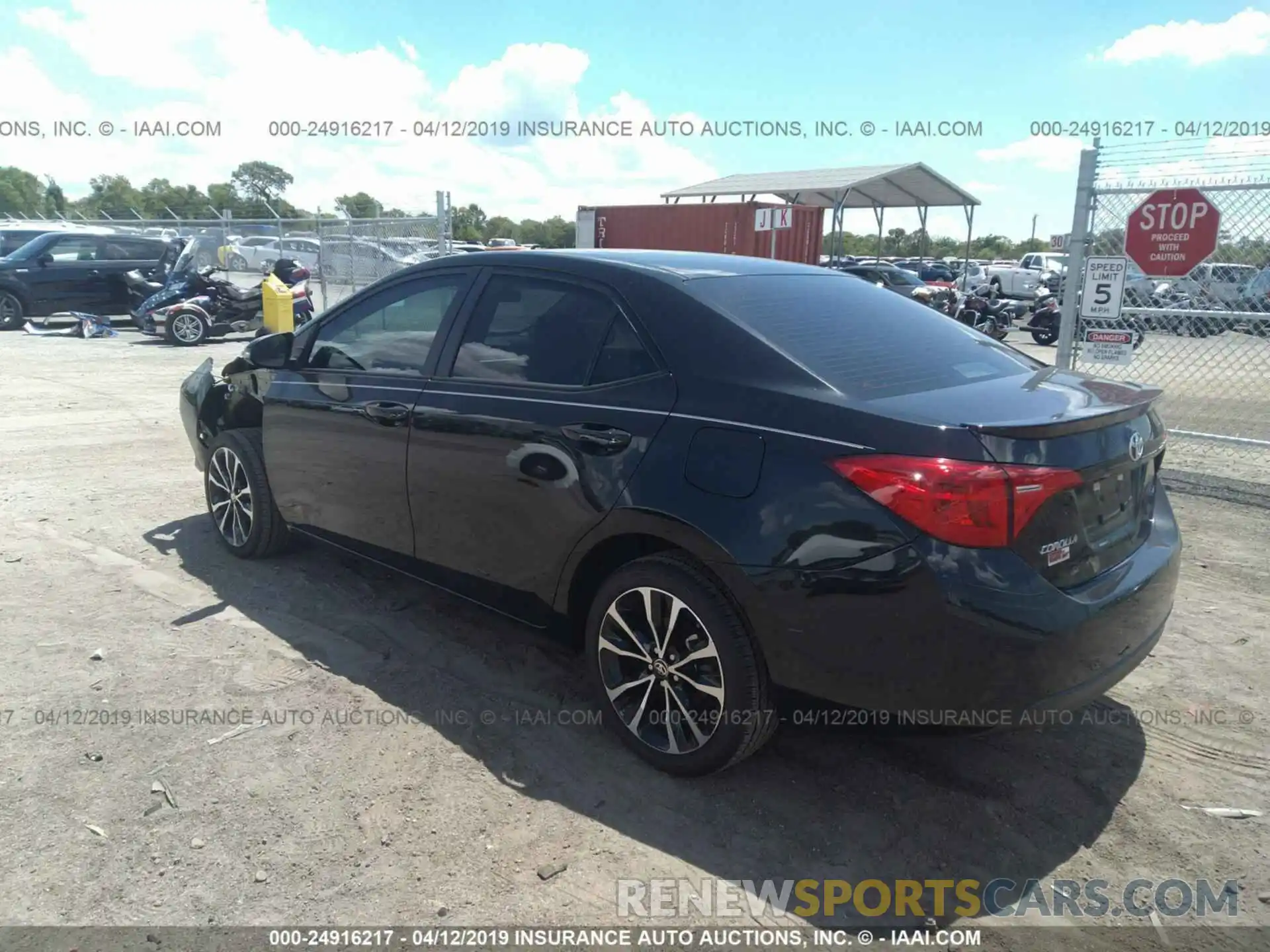 3 Photograph of a damaged car 5YFBURHE0KP863407 TOYOTA COROLLA 2019