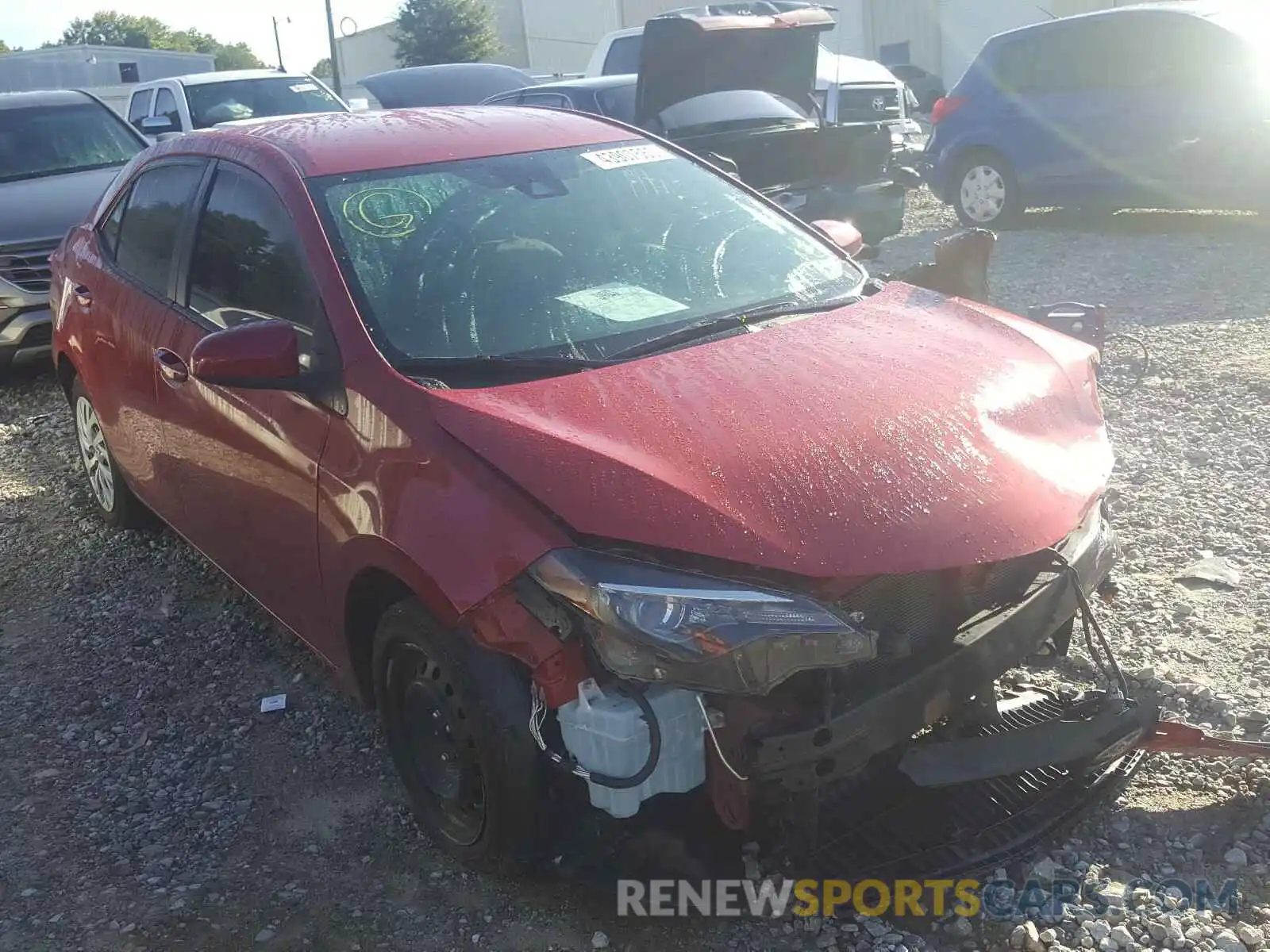 1 Photograph of a damaged car 5YFBURHE0KP863424 TOYOTA COROLLA 2019