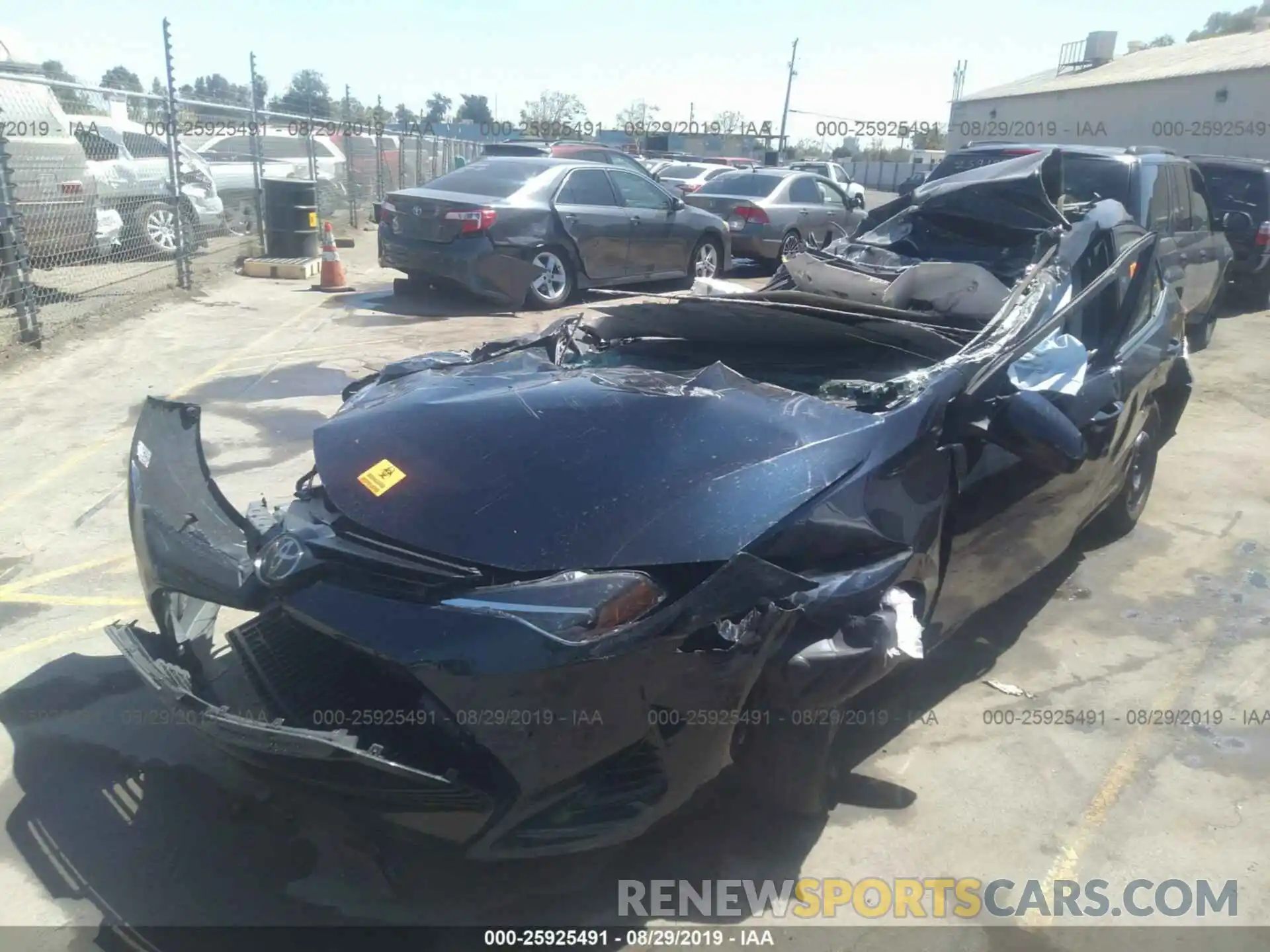 2 Photograph of a damaged car 5YFBURHE0KP864024 TOYOTA COROLLA 2019