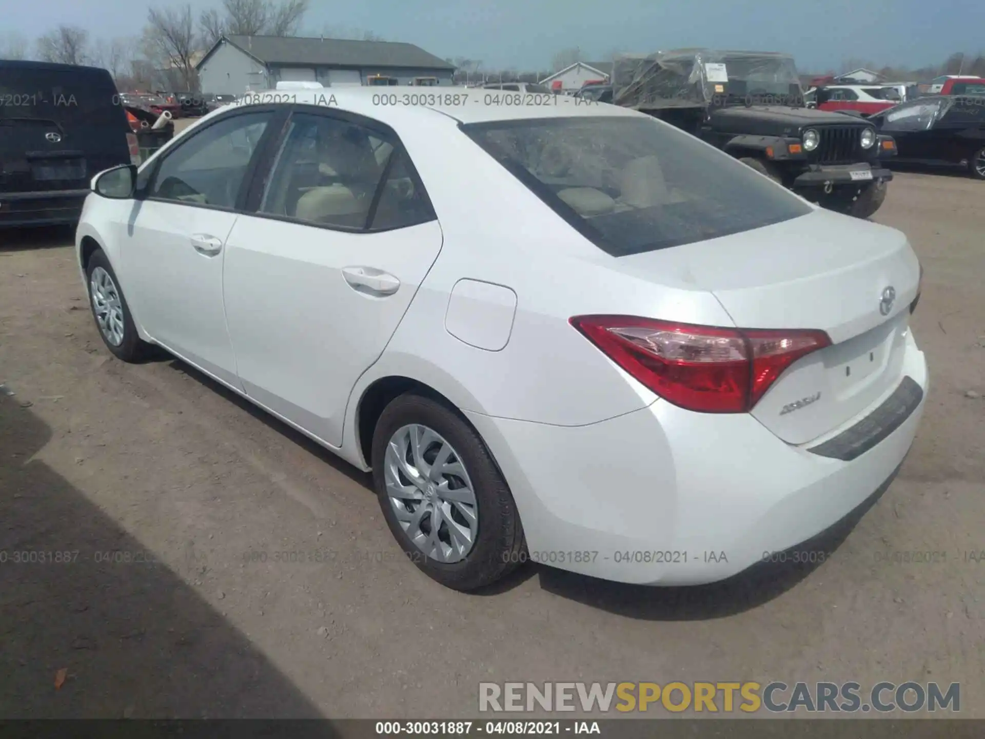 3 Photograph of a damaged car 5YFBURHE0KP864041 TOYOTA COROLLA 2019