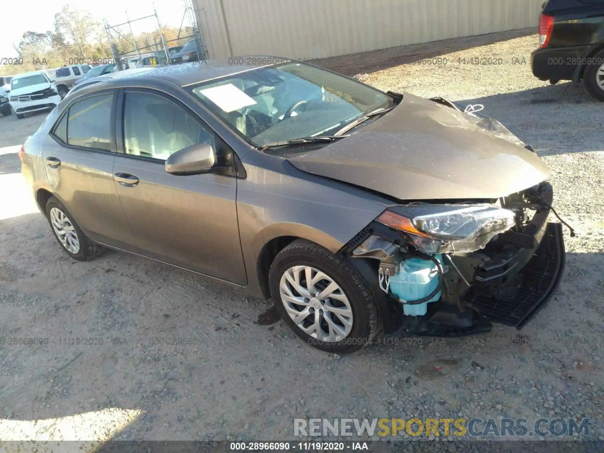 1 Photograph of a damaged car 5YFBURHE0KP864315 TOYOTA COROLLA 2019