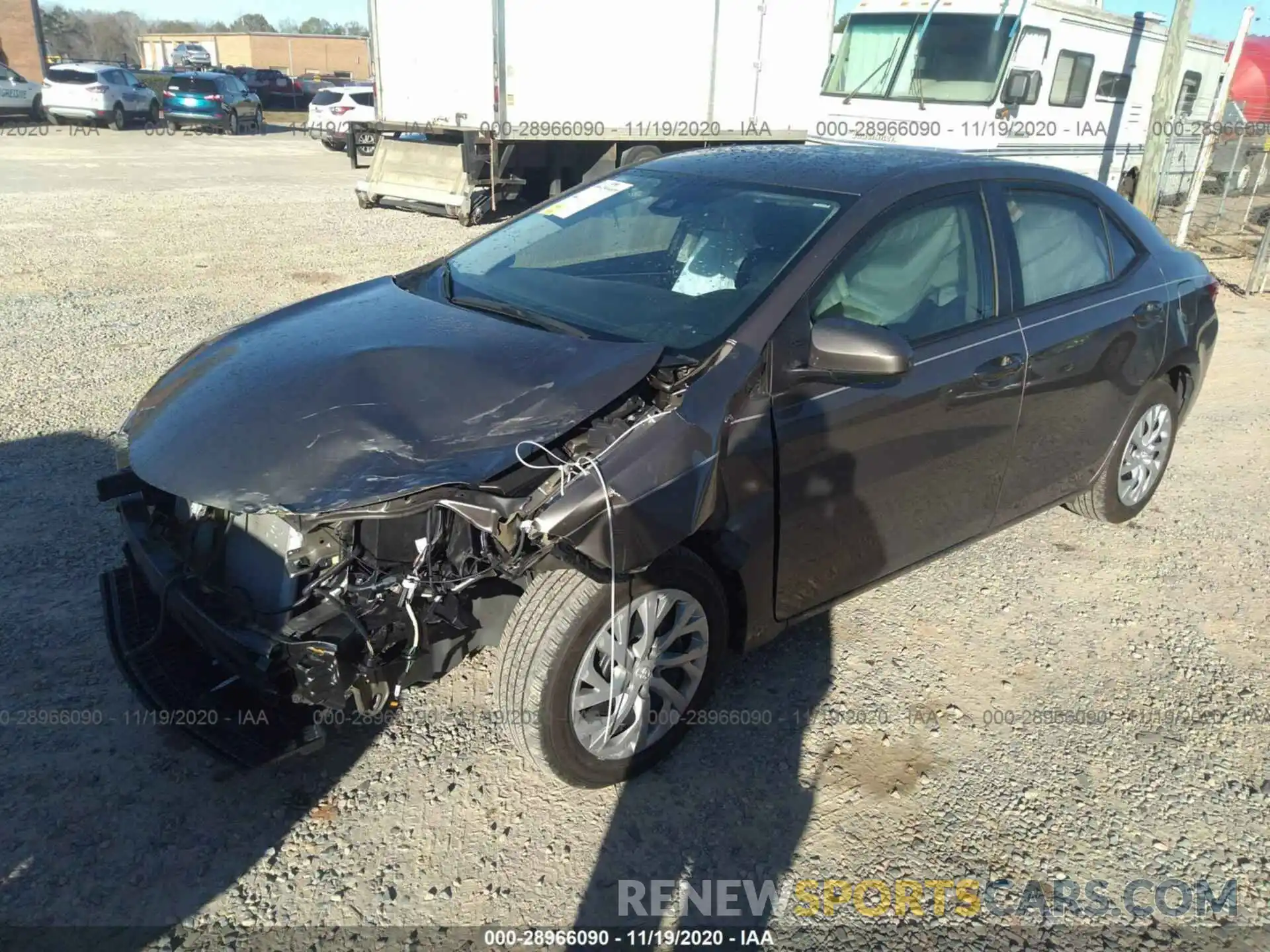 2 Photograph of a damaged car 5YFBURHE0KP864315 TOYOTA COROLLA 2019