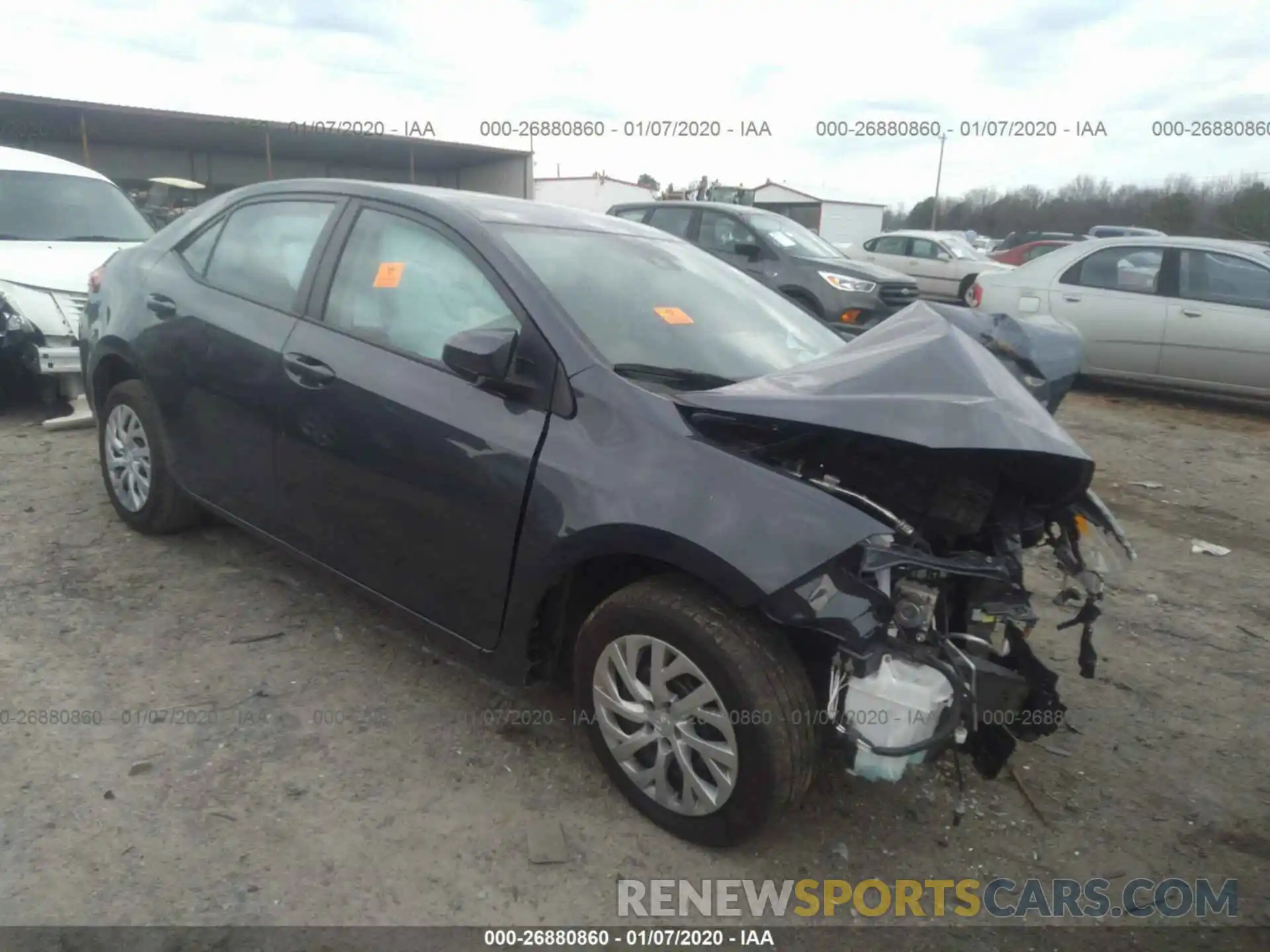 1 Photograph of a damaged car 5YFBURHE0KP864539 TOYOTA COROLLA 2019