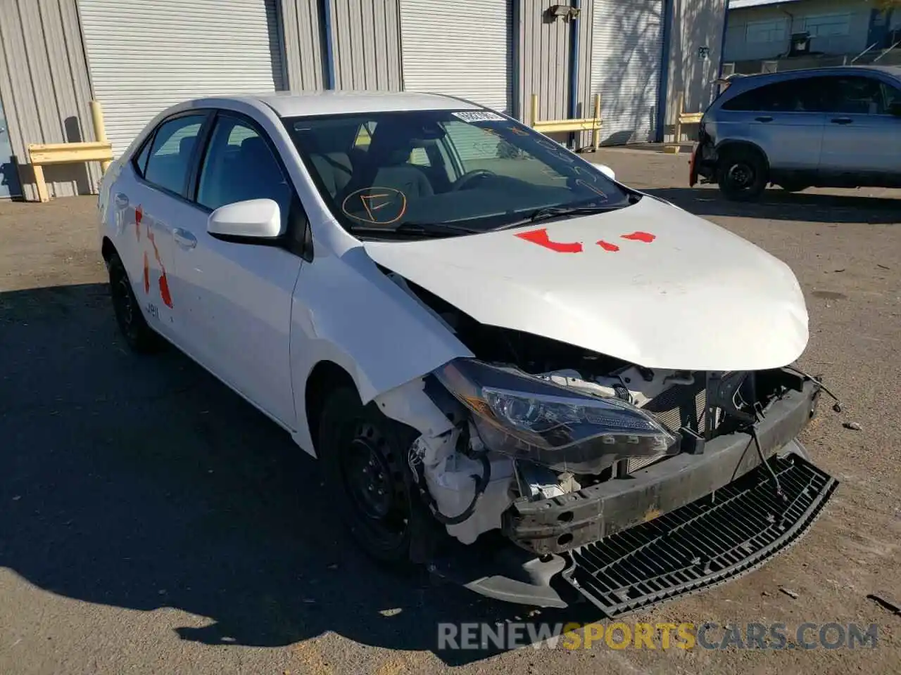 1 Photograph of a damaged car 5YFBURHE0KP864685 TOYOTA COROLLA 2019