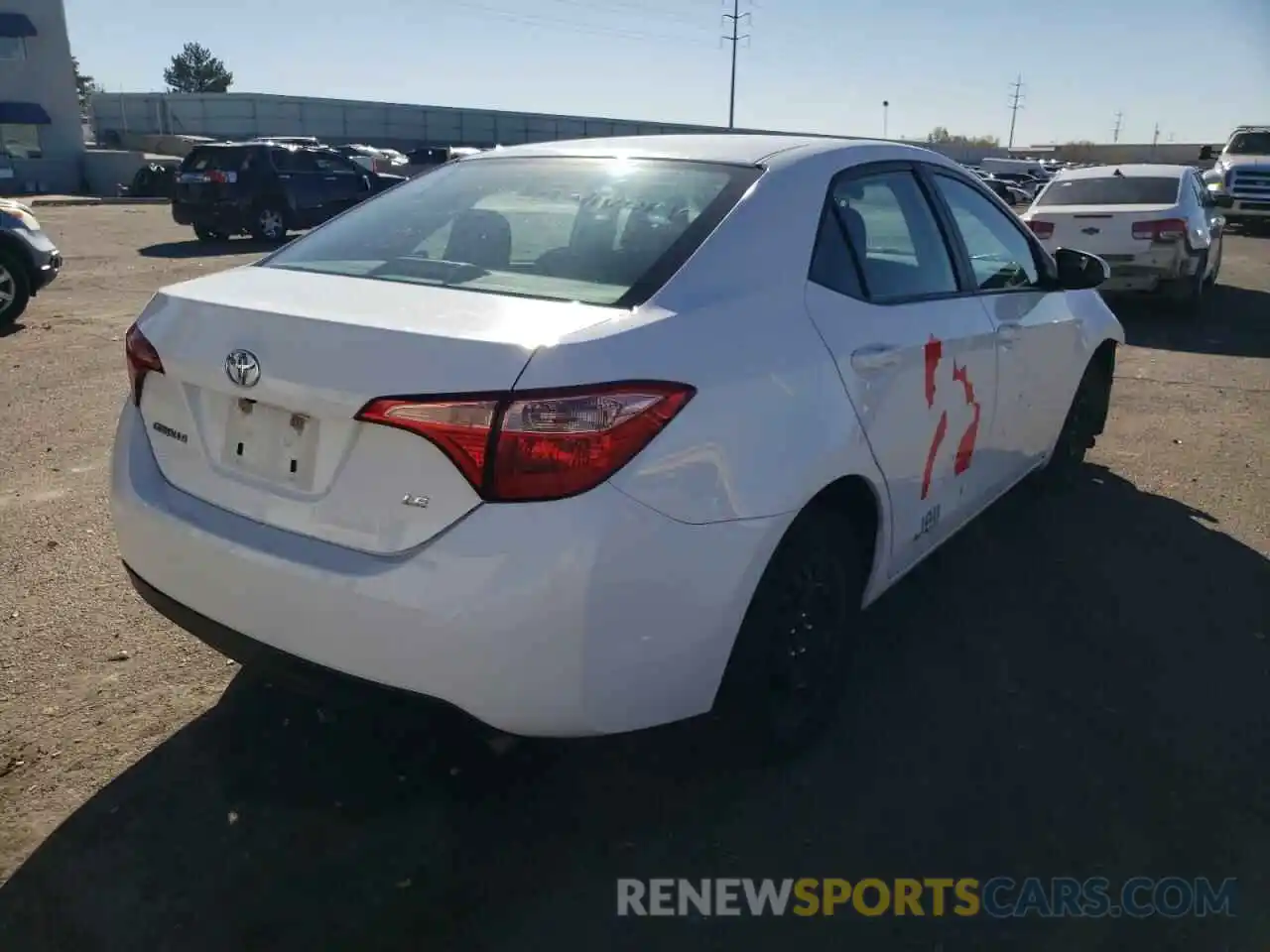 4 Photograph of a damaged car 5YFBURHE0KP864685 TOYOTA COROLLA 2019