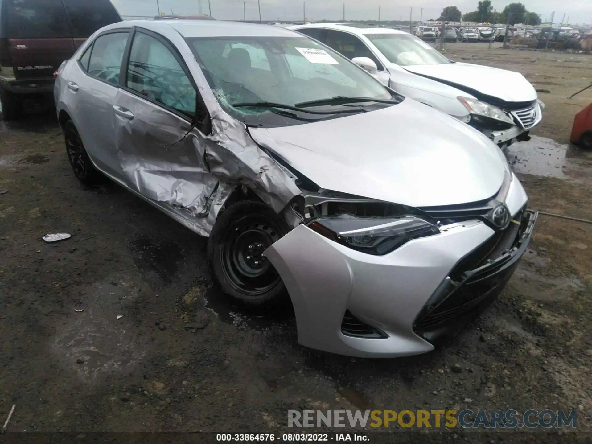 1 Photograph of a damaged car 5YFBURHE0KP864878 TOYOTA COROLLA 2019