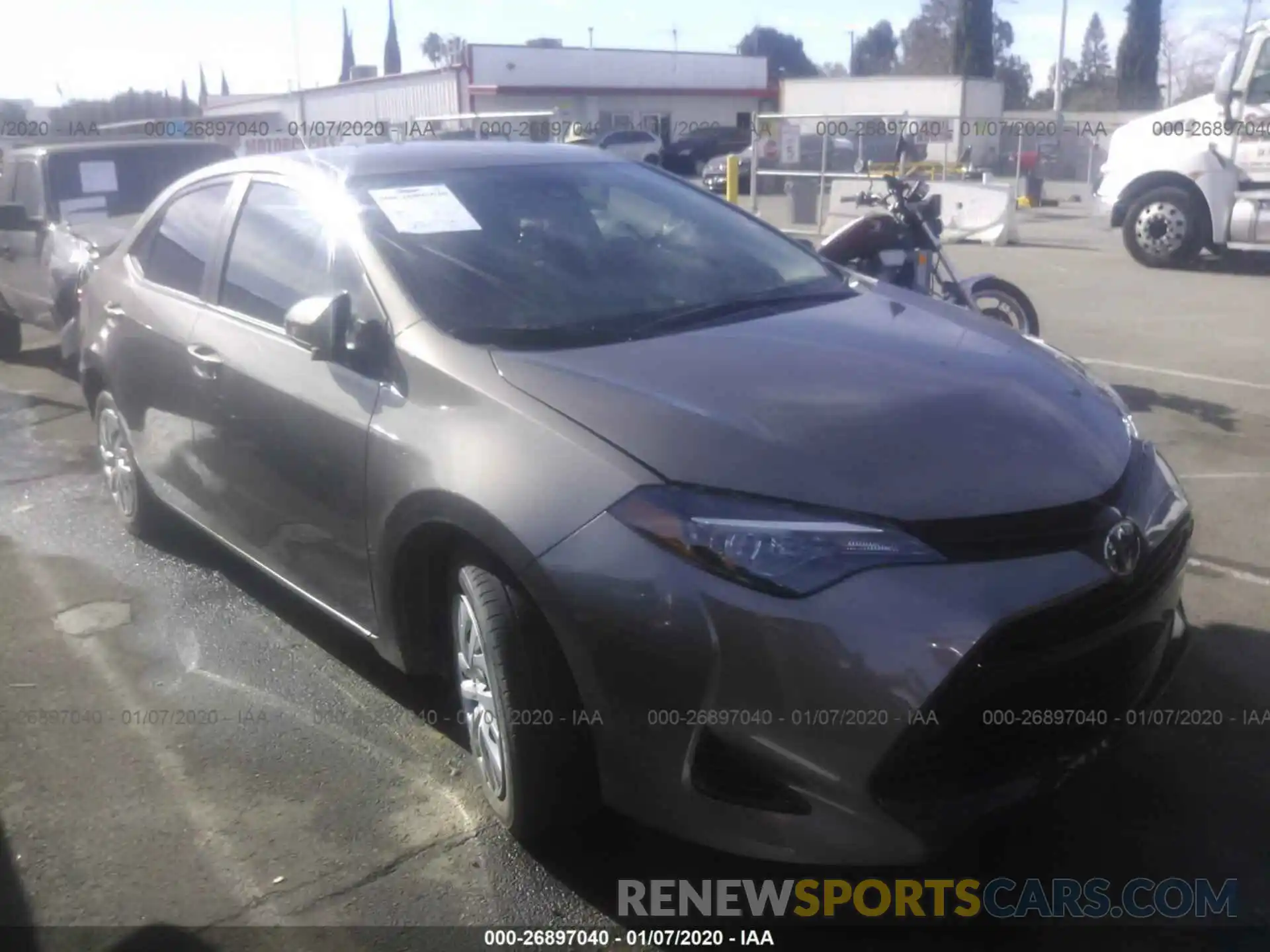 1 Photograph of a damaged car 5YFBURHE0KP865321 TOYOTA COROLLA 2019