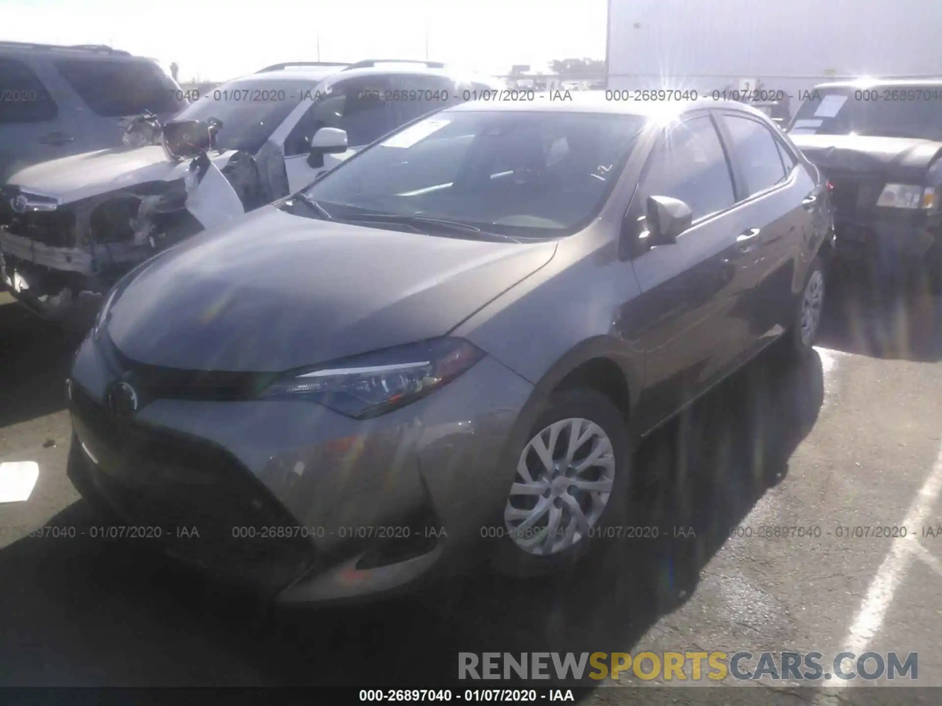 2 Photograph of a damaged car 5YFBURHE0KP865321 TOYOTA COROLLA 2019