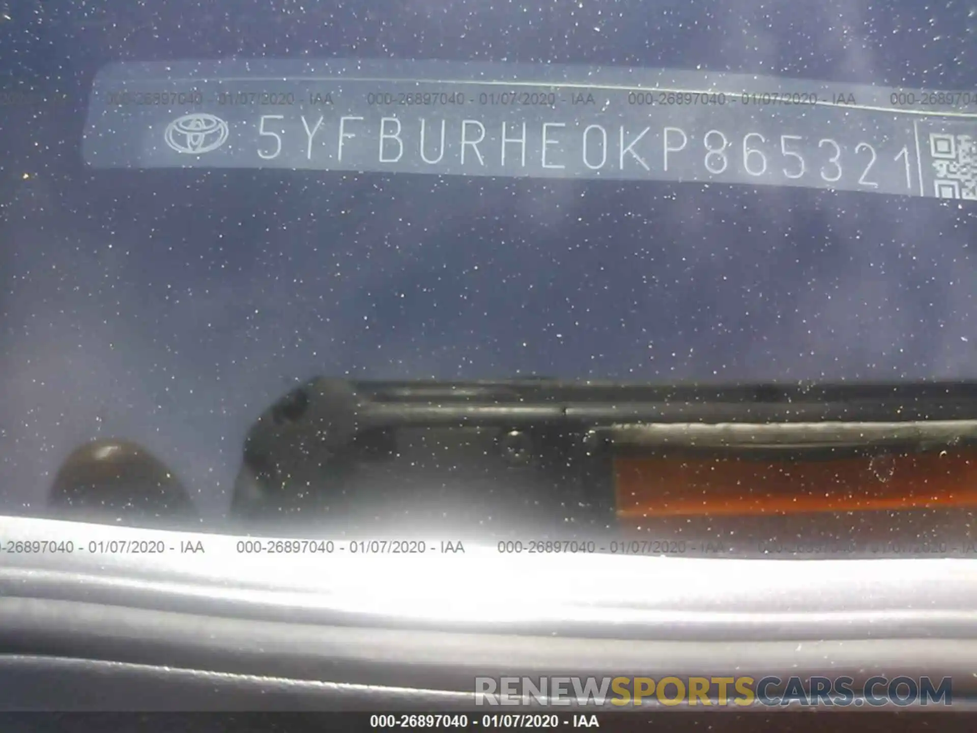 9 Photograph of a damaged car 5YFBURHE0KP865321 TOYOTA COROLLA 2019