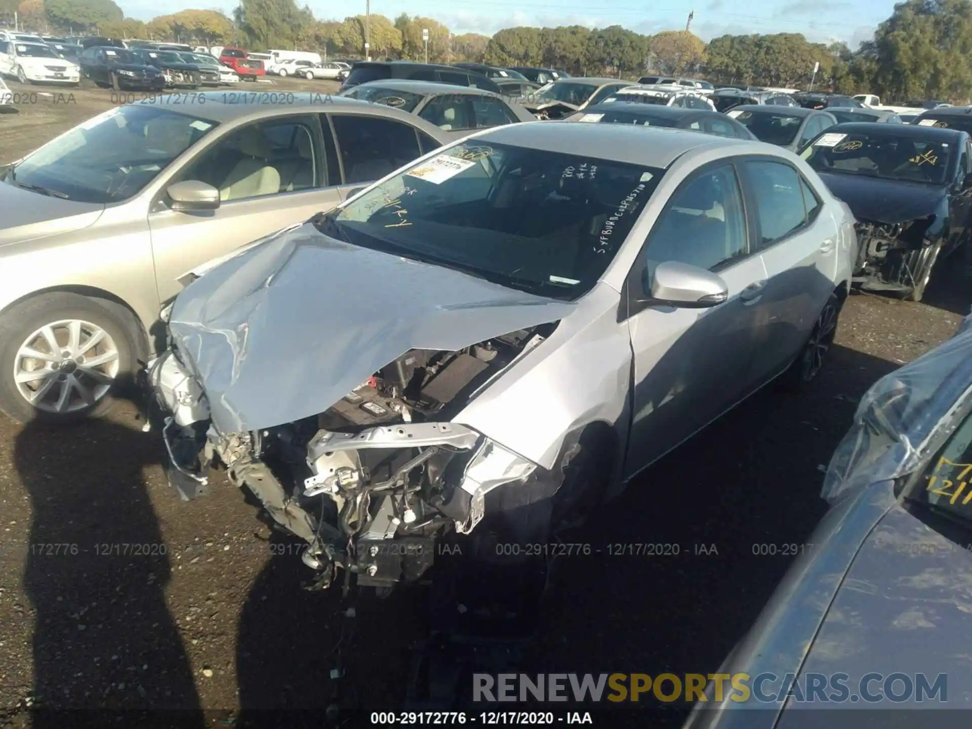 2 Photograph of a damaged car 5YFBURHE0KP865710 TOYOTA COROLLA 2019