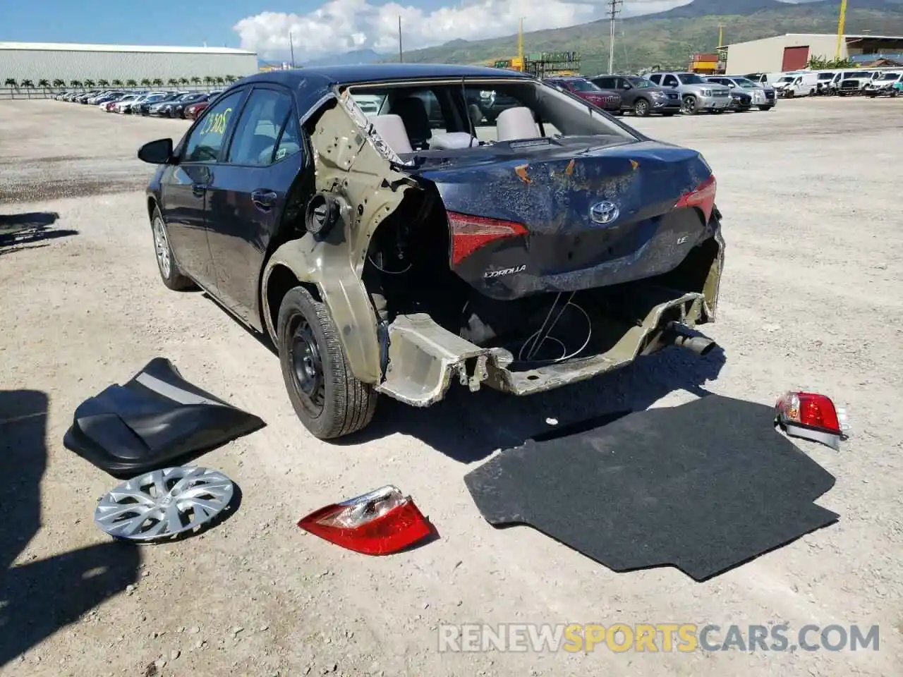 3 Photograph of a damaged car 5YFBURHE0KP866789 TOYOTA COROLLA 2019