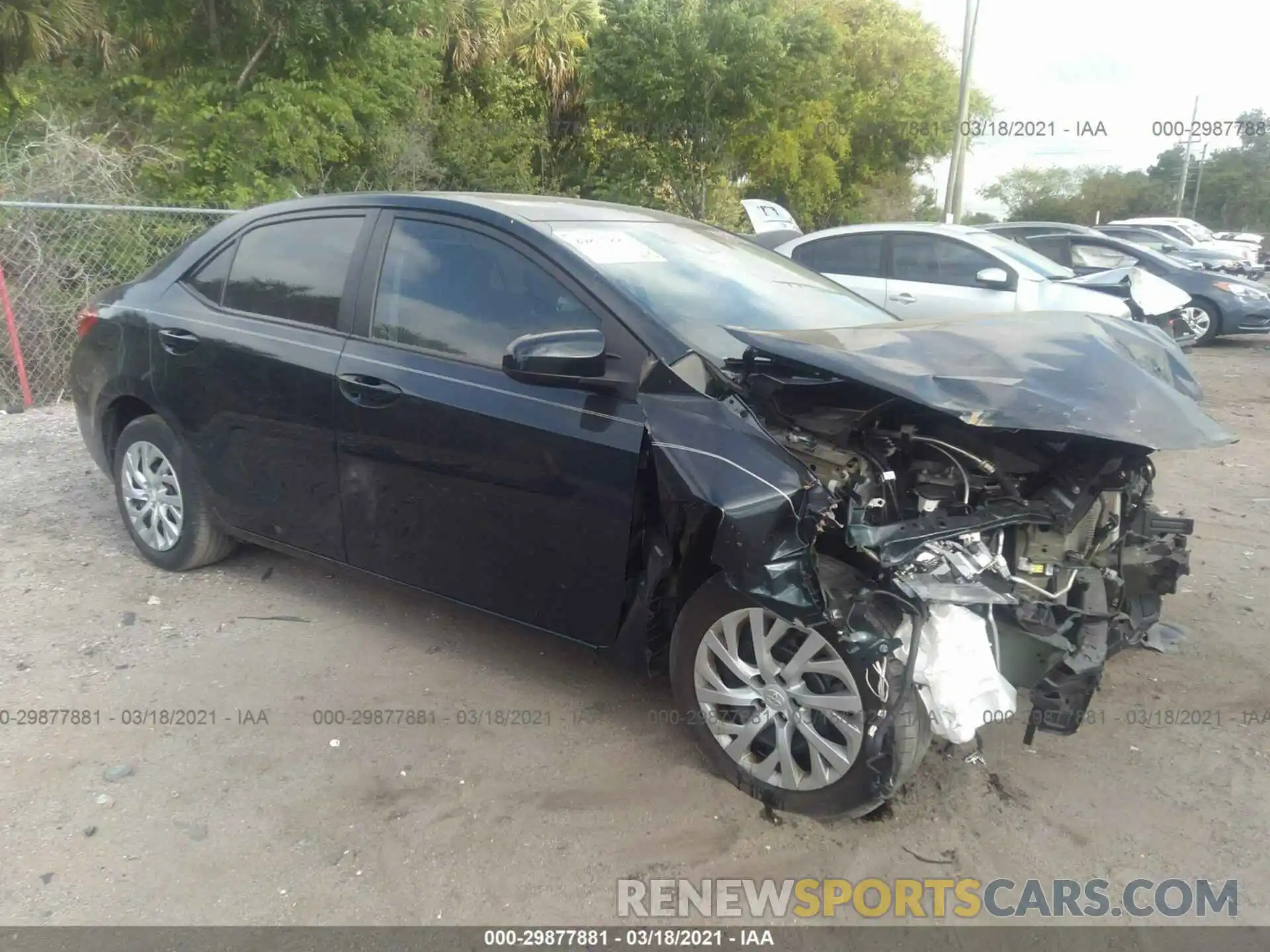 1 Photograph of a damaged car 5YFBURHE0KP866839 TOYOTA COROLLA 2019