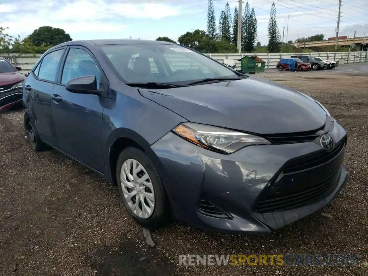 1 Photograph of a damaged car 5YFBURHE0KP867764 TOYOTA COROLLA 2019