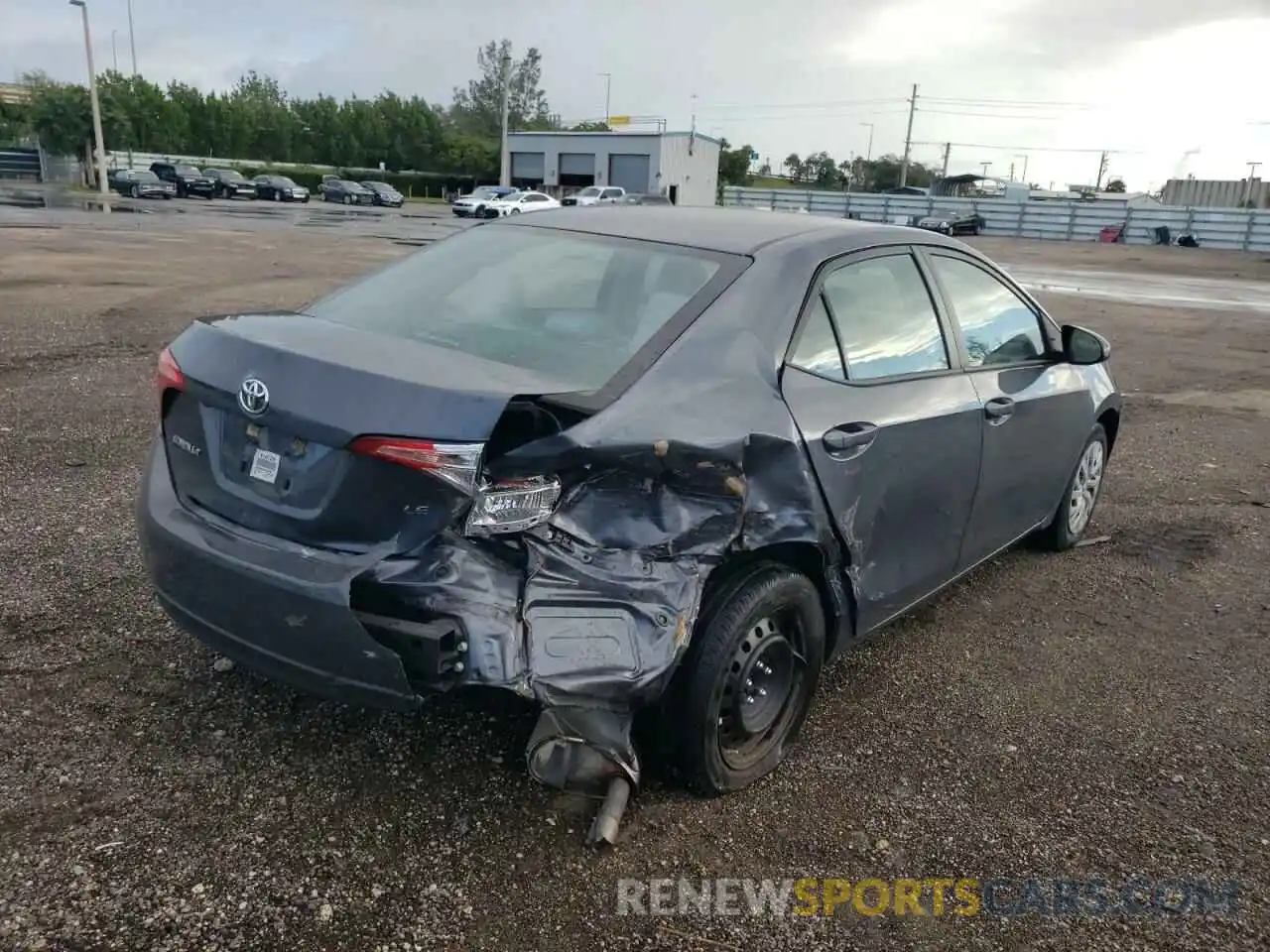 4 Photograph of a damaged car 5YFBURHE0KP867764 TOYOTA COROLLA 2019