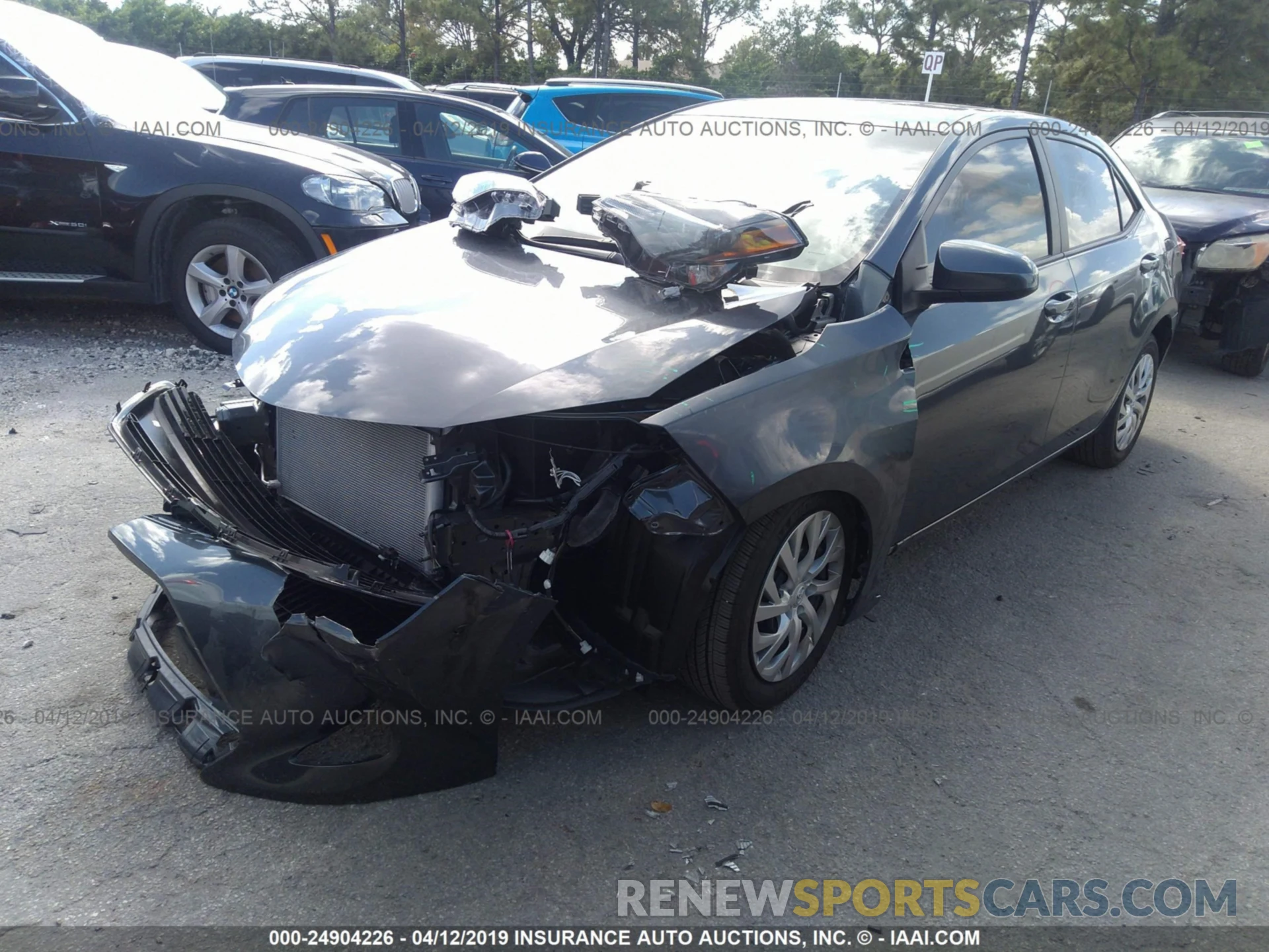 2 Photograph of a damaged car 5YFBURHE0KP868719 TOYOTA COROLLA 2019