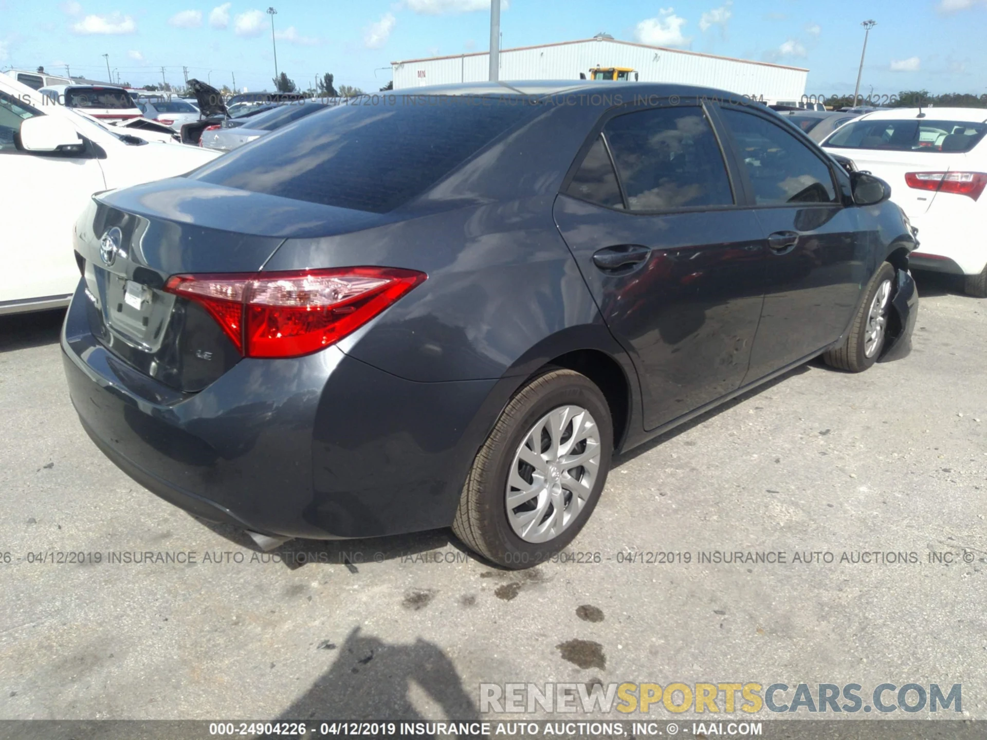 4 Photograph of a damaged car 5YFBURHE0KP868719 TOYOTA COROLLA 2019