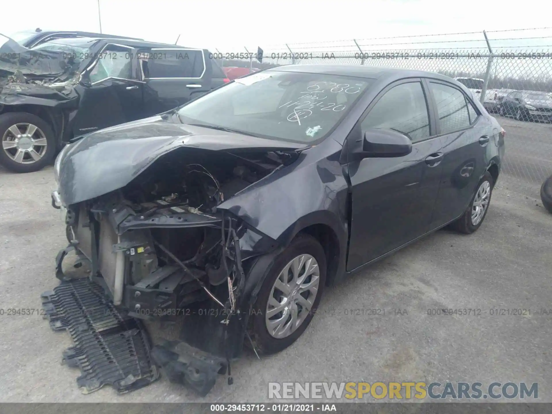 2 Photograph of a damaged car 5YFBURHE0KP868980 TOYOTA COROLLA 2019