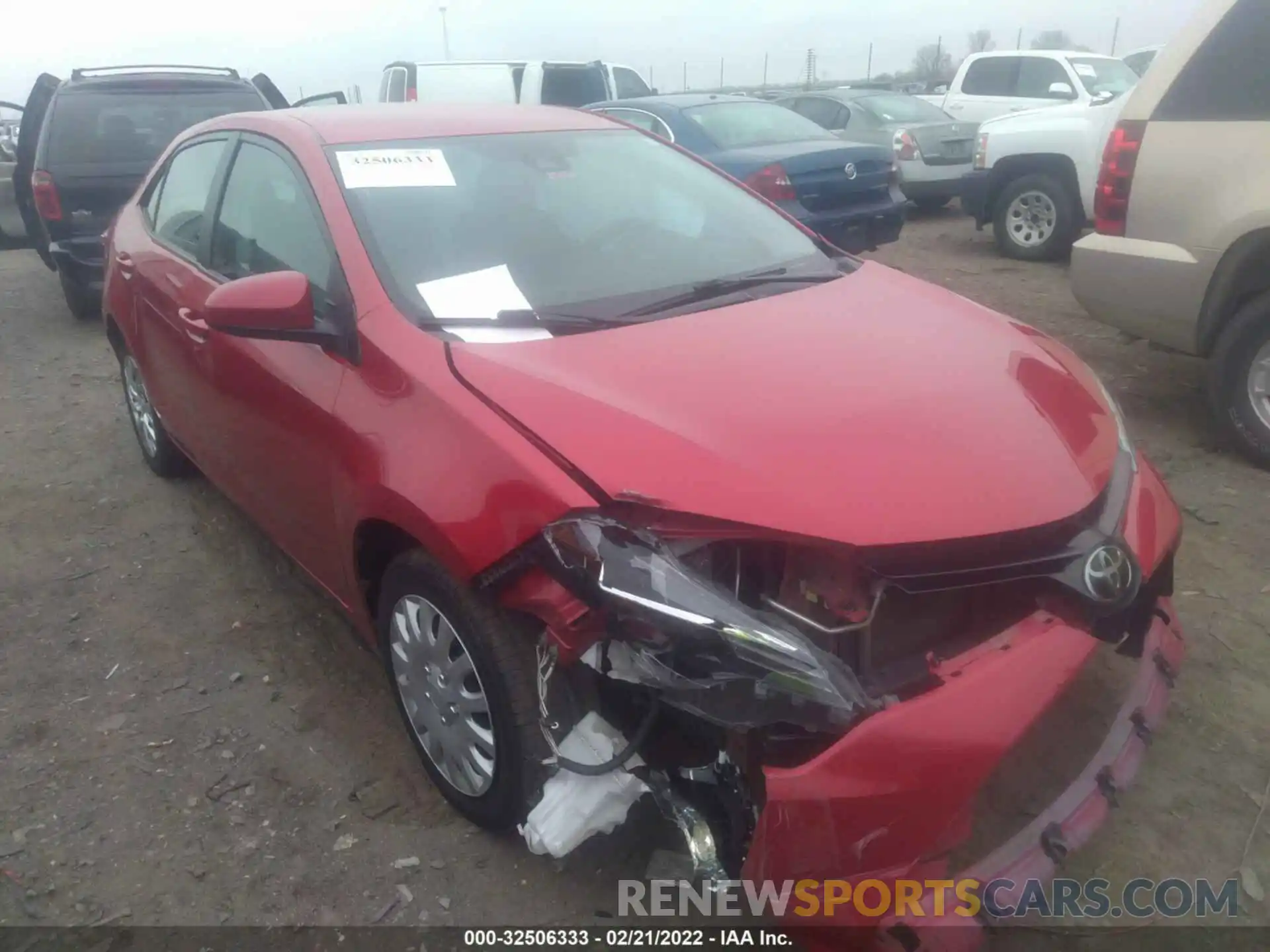 1 Photograph of a damaged car 5YFBURHE0KP869031 TOYOTA COROLLA 2019