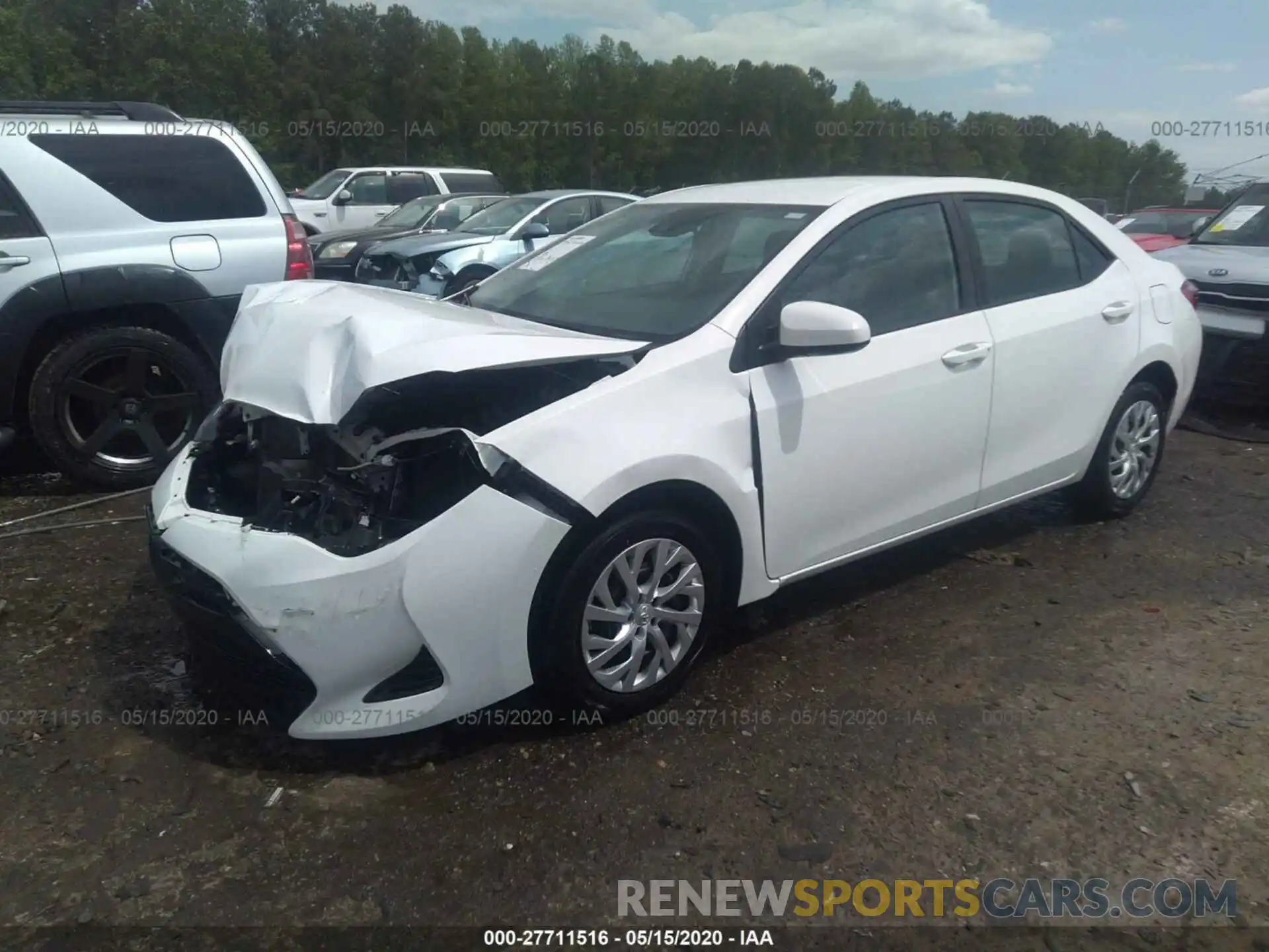 2 Photograph of a damaged car 5YFBURHE0KP869126 TOYOTA COROLLA 2019