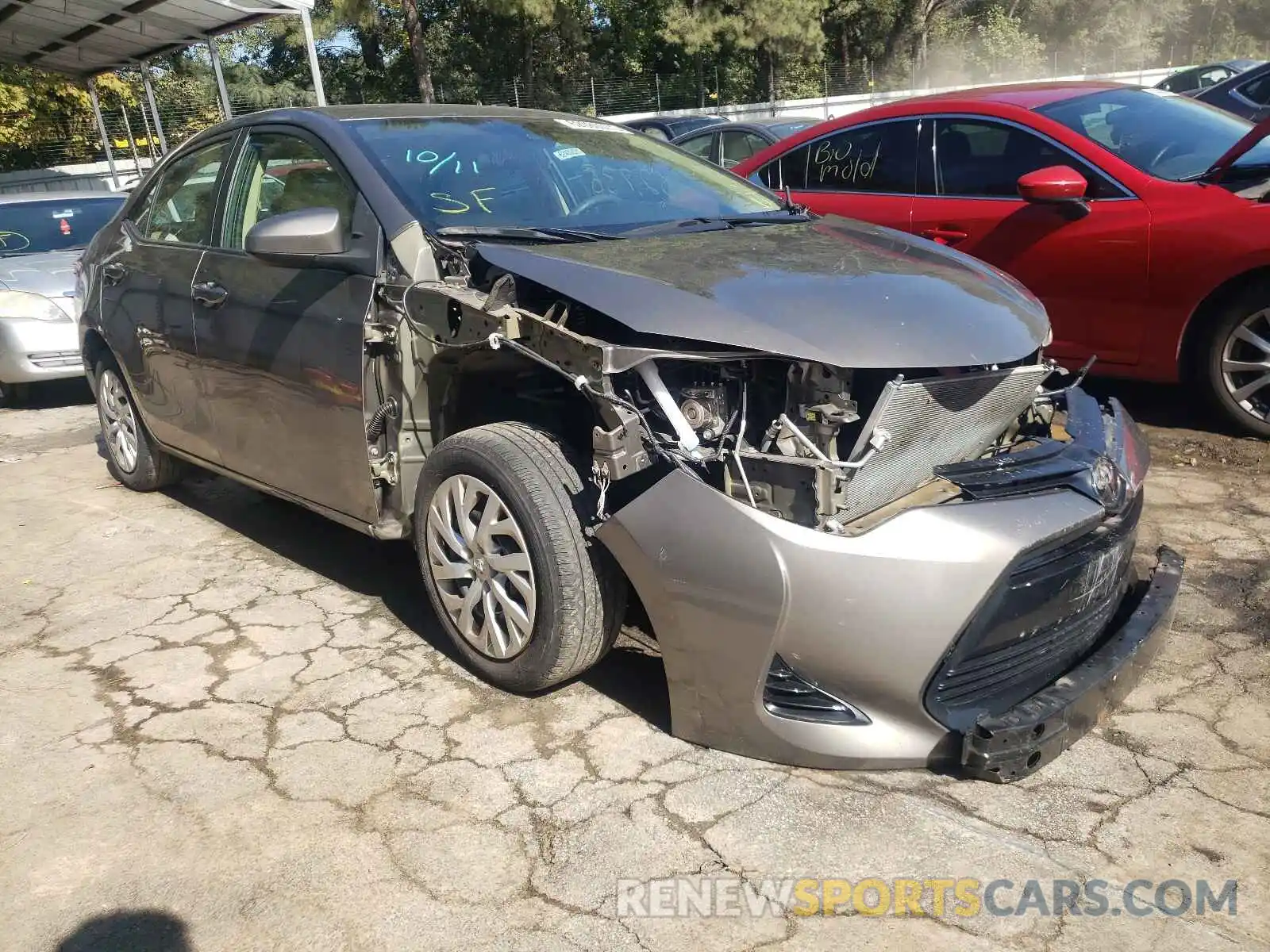 1 Photograph of a damaged car 5YFBURHE0KP869143 TOYOTA COROLLA 2019