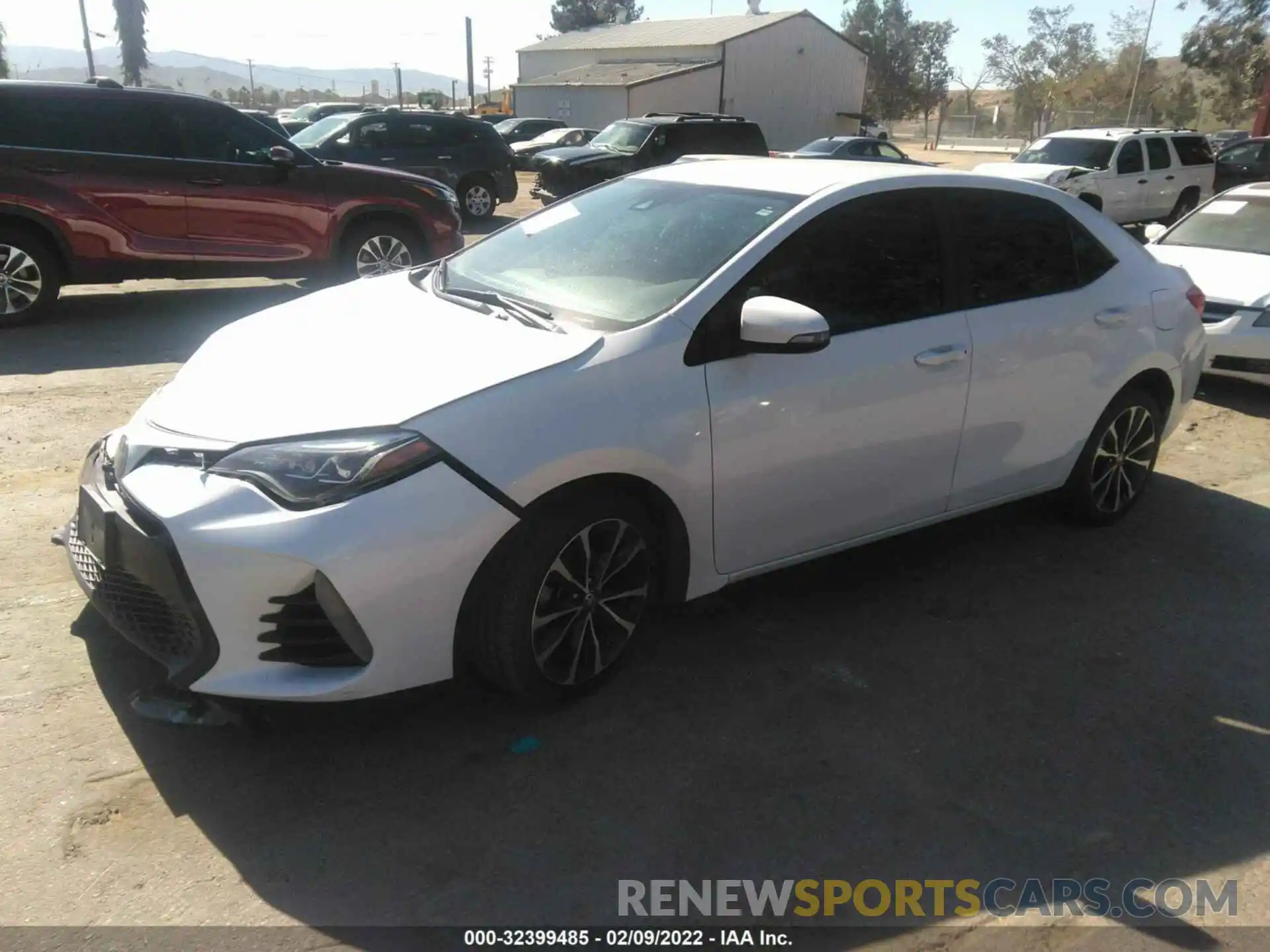 2 Photograph of a damaged car 5YFBURHE0KP869451 TOYOTA COROLLA 2019